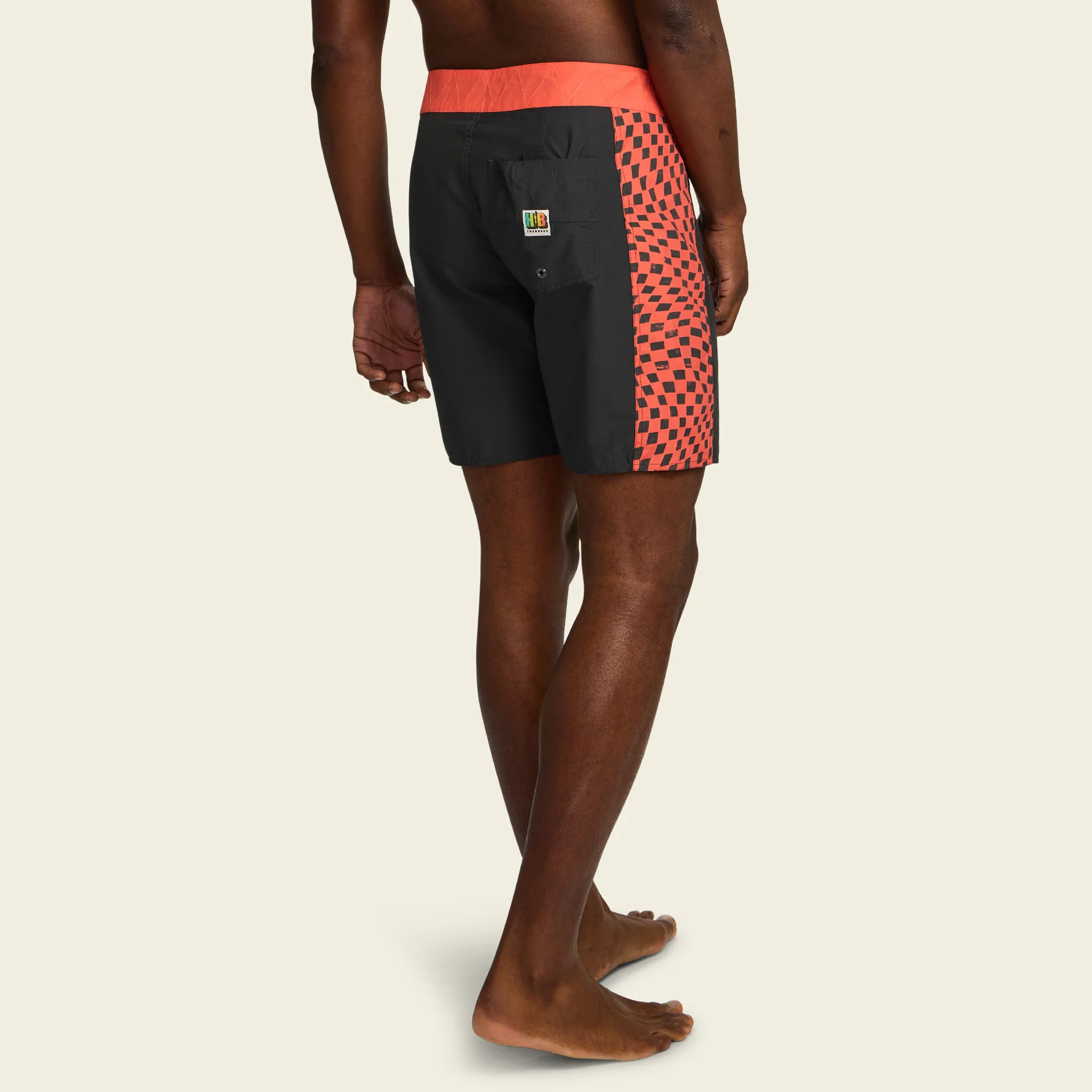 Ensueño Boardshorts 18" - Warped Checkers : Antique Black - Image 4