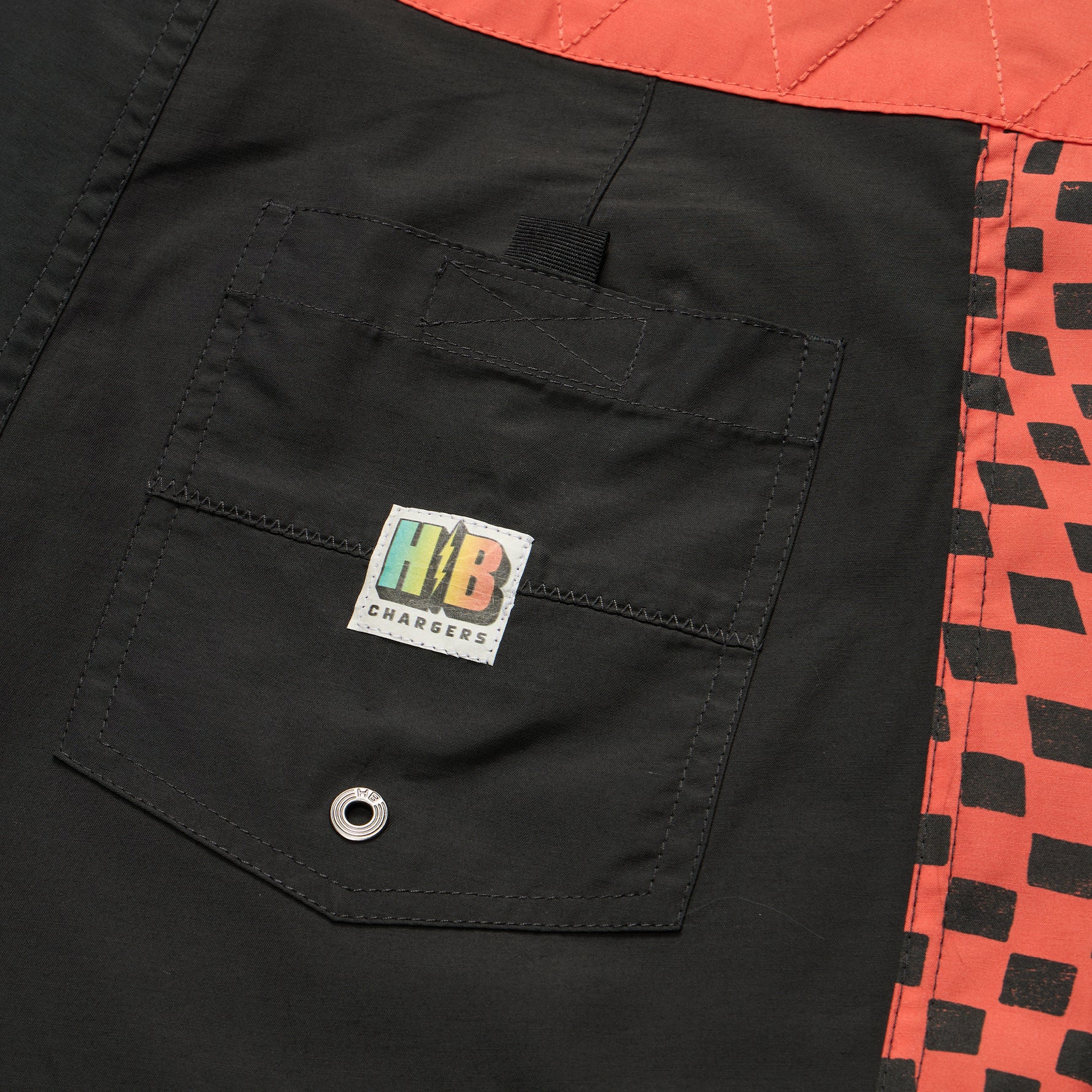 Ensueño Boardshorts 18" - Warped Checkers : Antique Black - Image 5