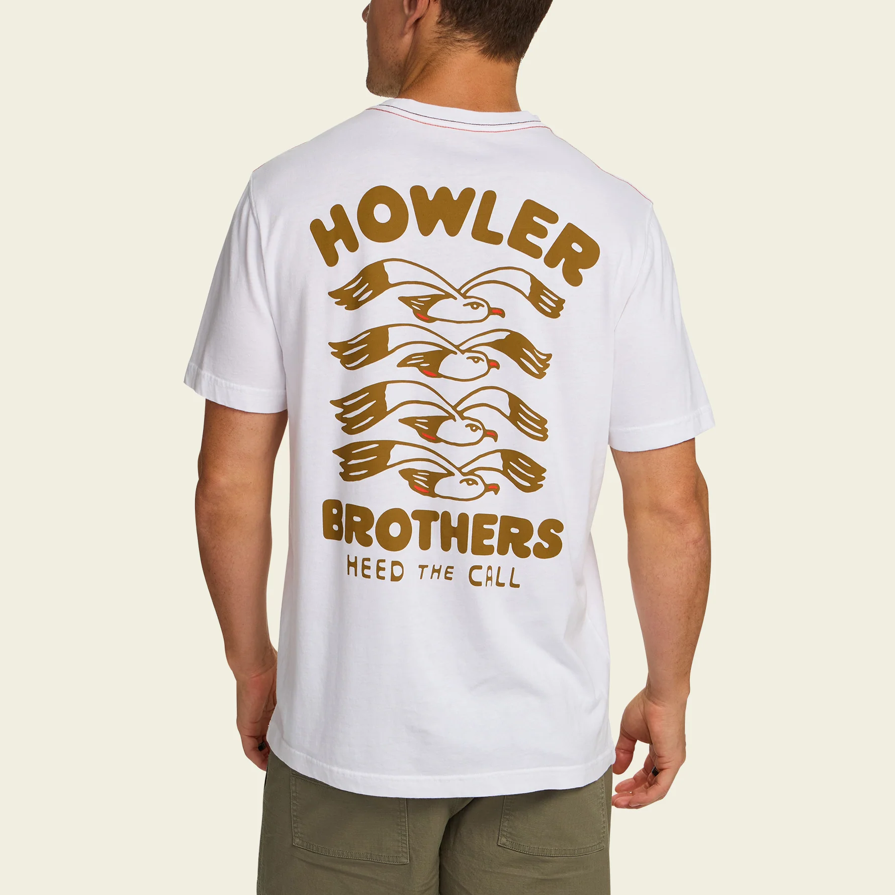 Flocka Seagulls Cotton T-Shirt - Vintage White - Image 5
