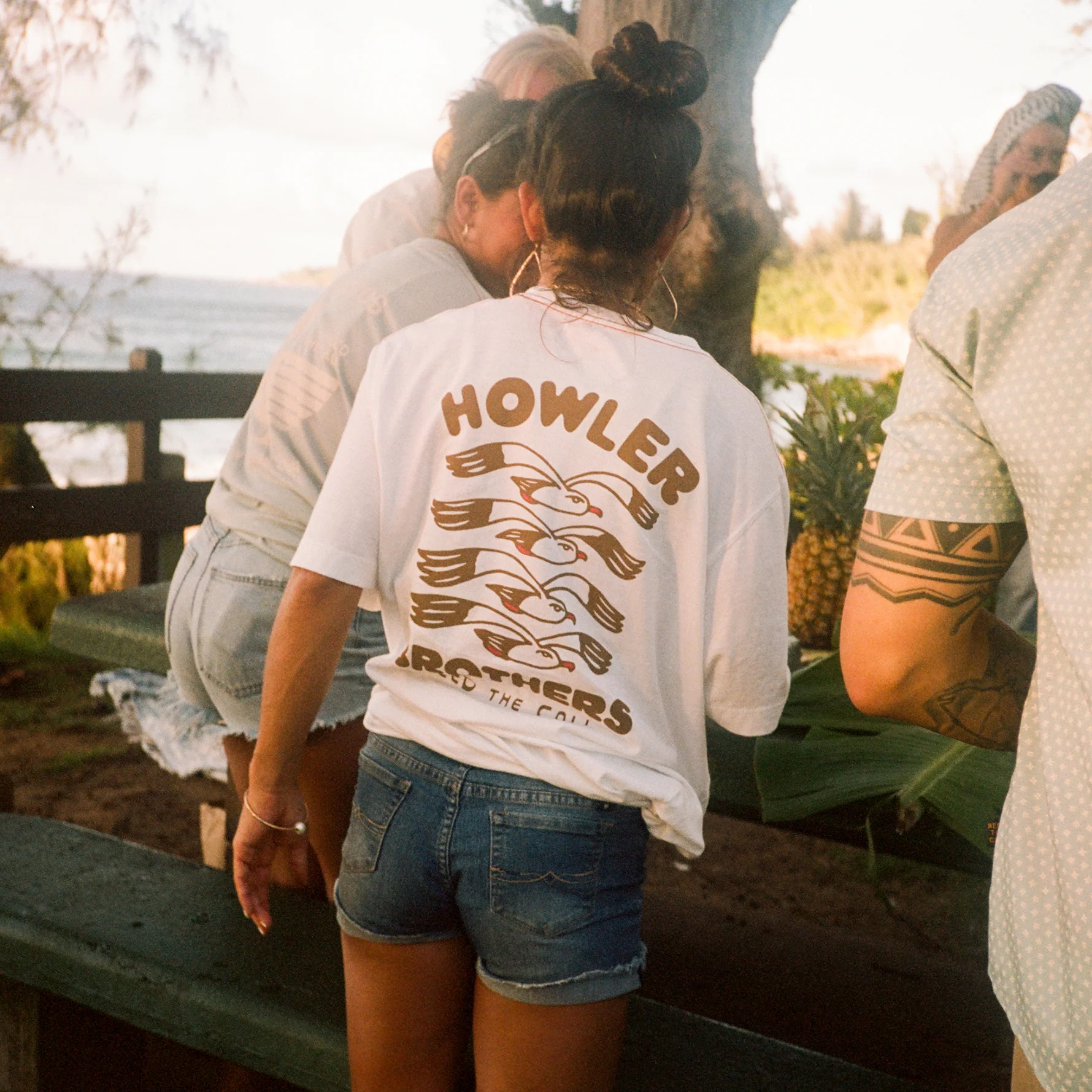 Flocka Seagulls Cotton T-Shirt - Vintage White - Image 6