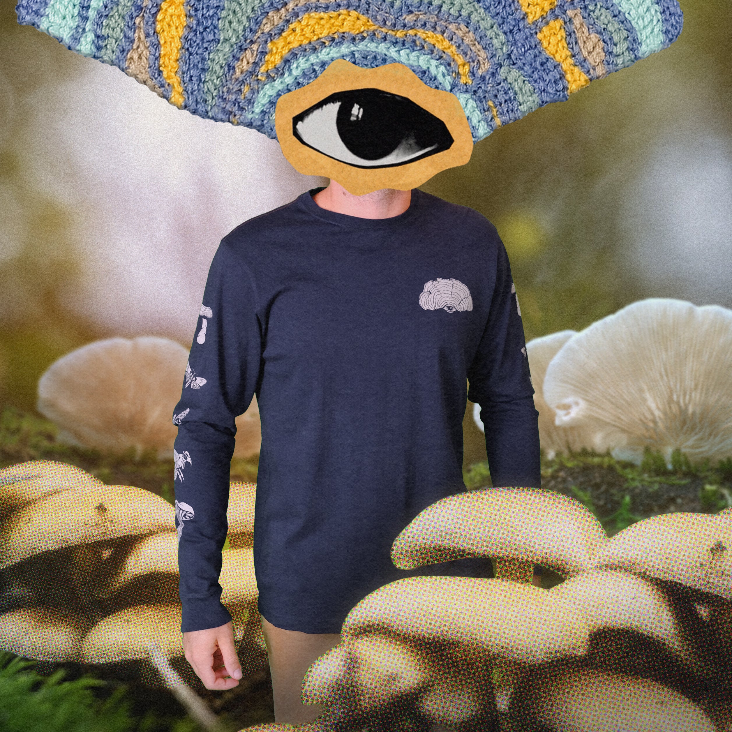 Ft. Lonesome Mutation Longsleeve Cotton T-Shirt - Midnight - Image 2