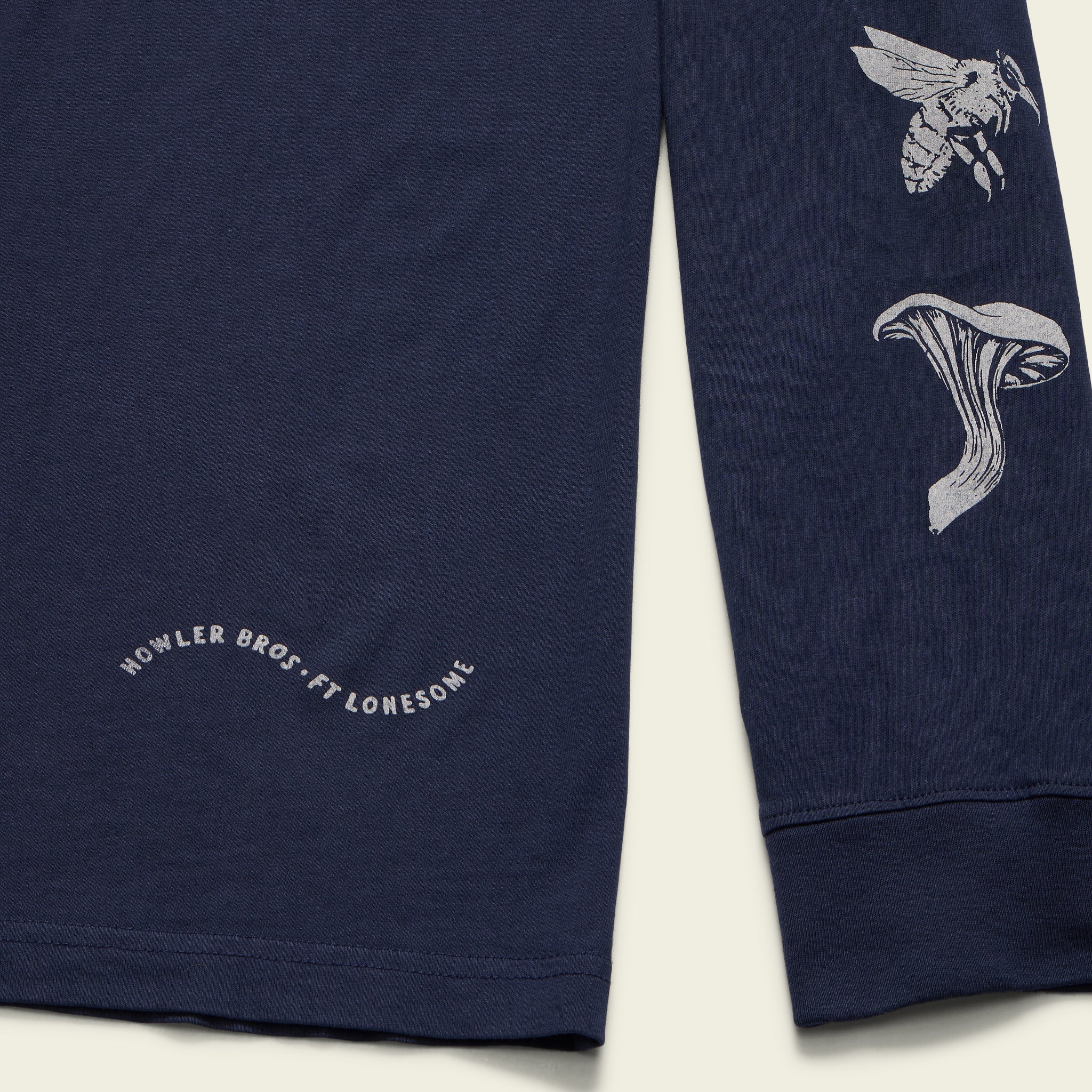 Ft. Lonesome Mutation Longsleeve Cotton T-Shirt - Midnight - Image 5