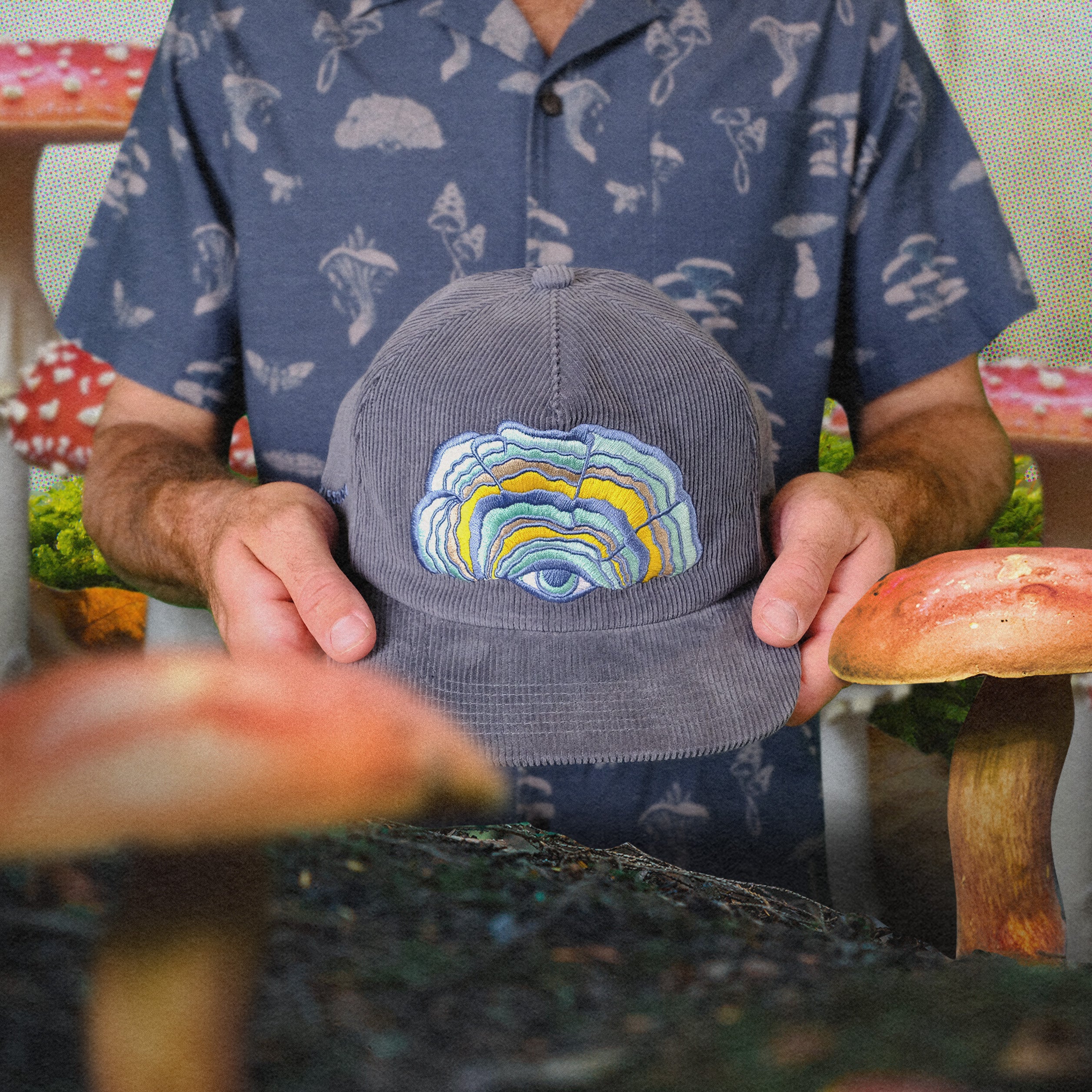 Ft. Lonesome Mutation Snapback - Third Eye : Petrol Corduroy - Image 2