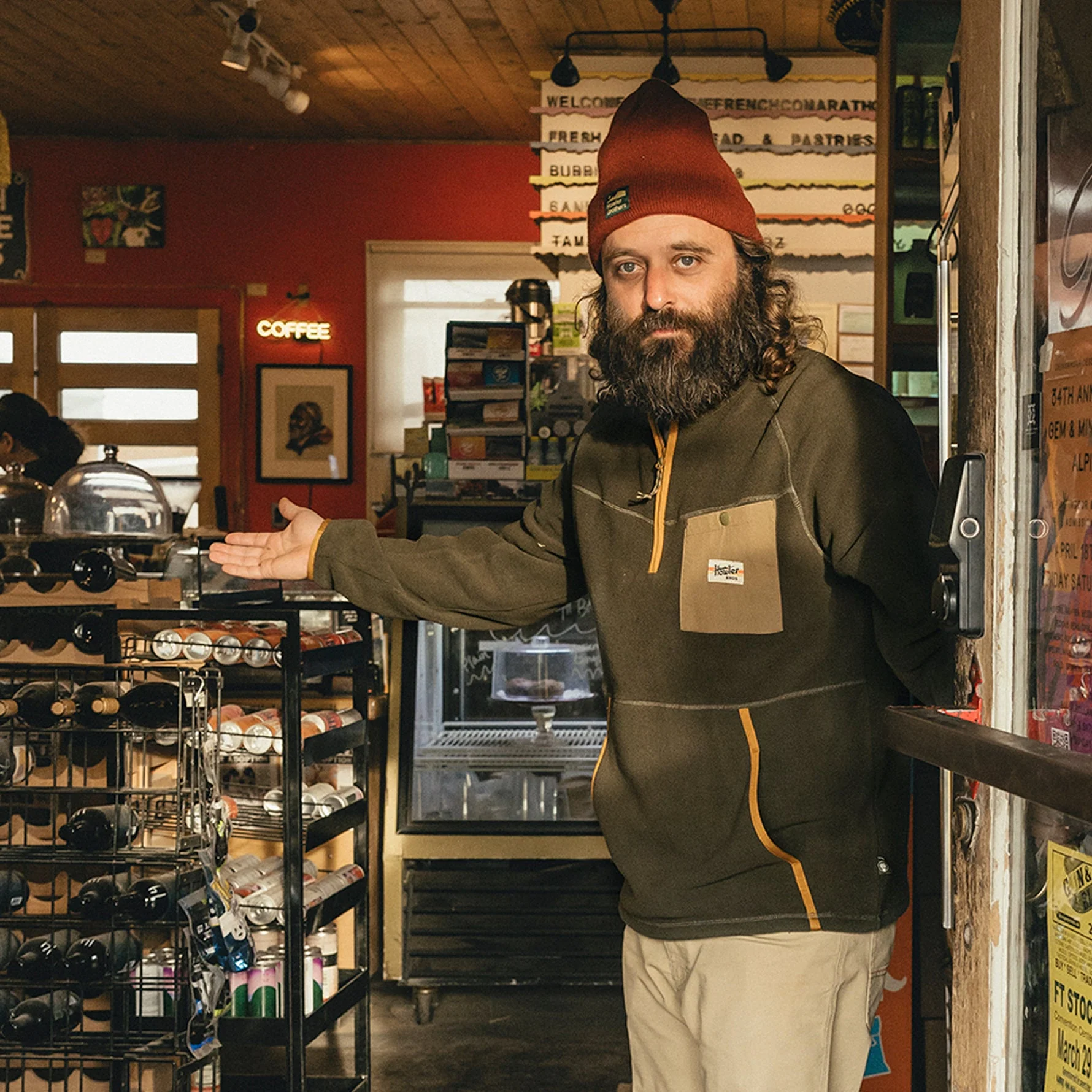 Free Range Fleece Pullover - Army - Image 2