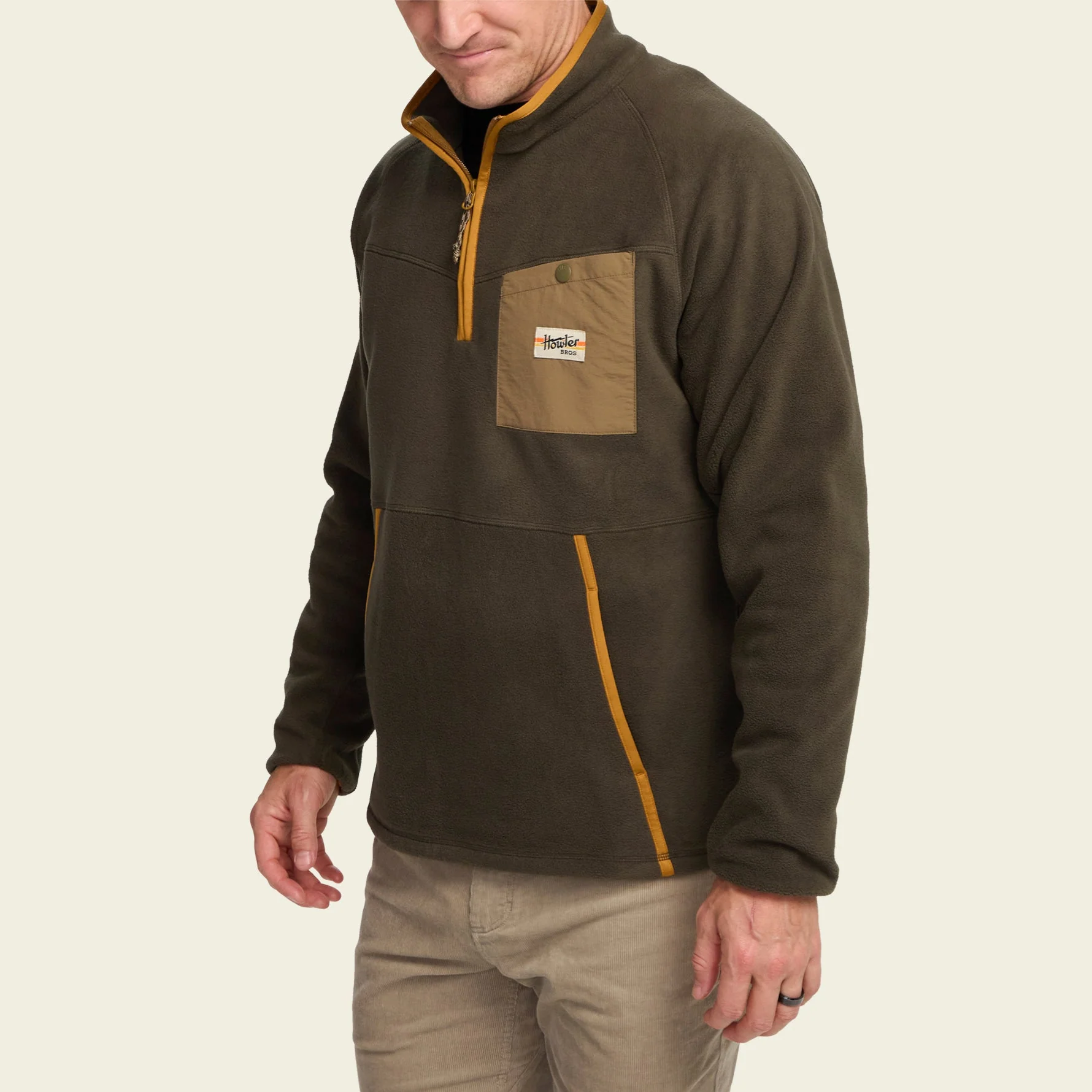 Free Range Fleece Pullover - Army - Image 4