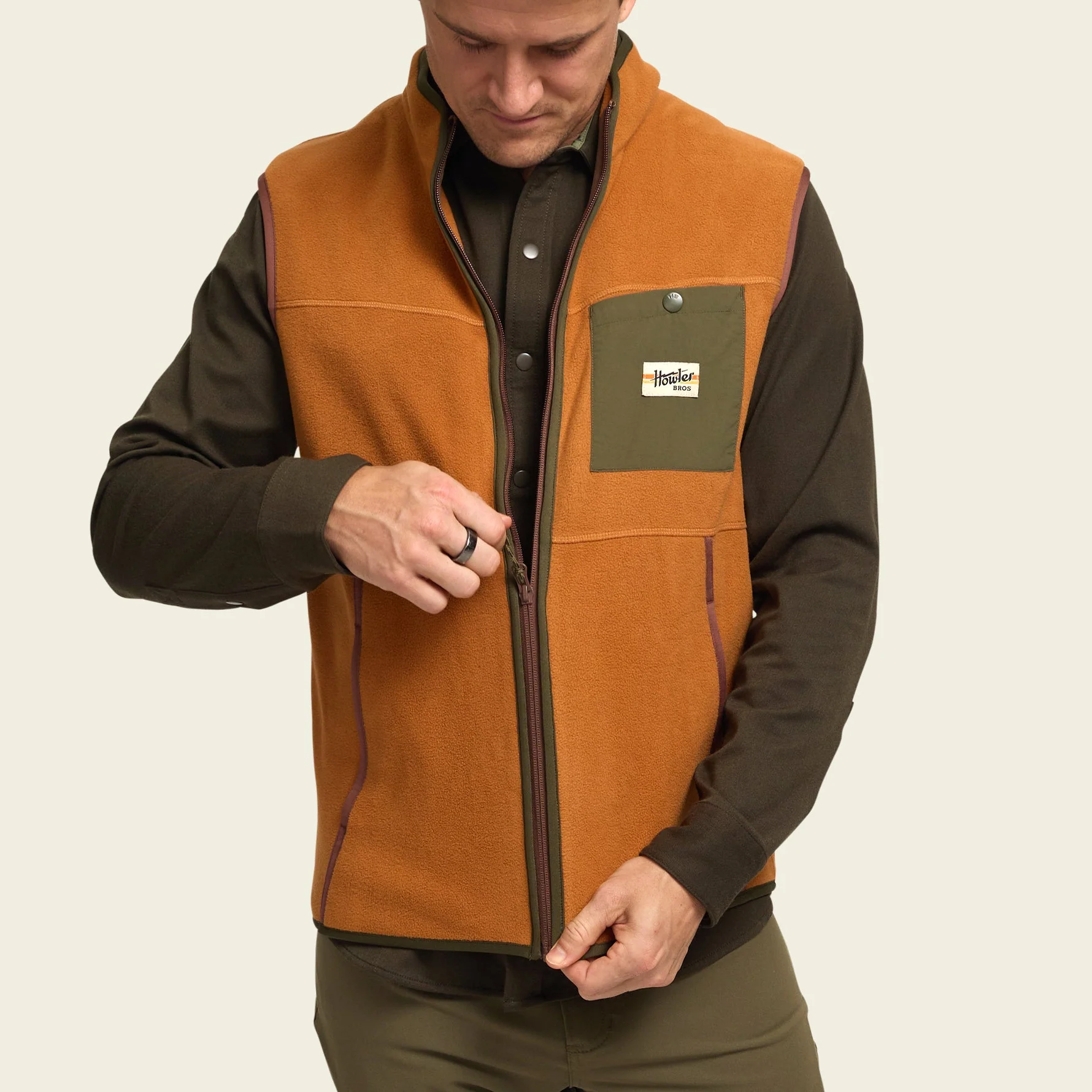 Free Range Fleece Vest - Adobe - Image 4