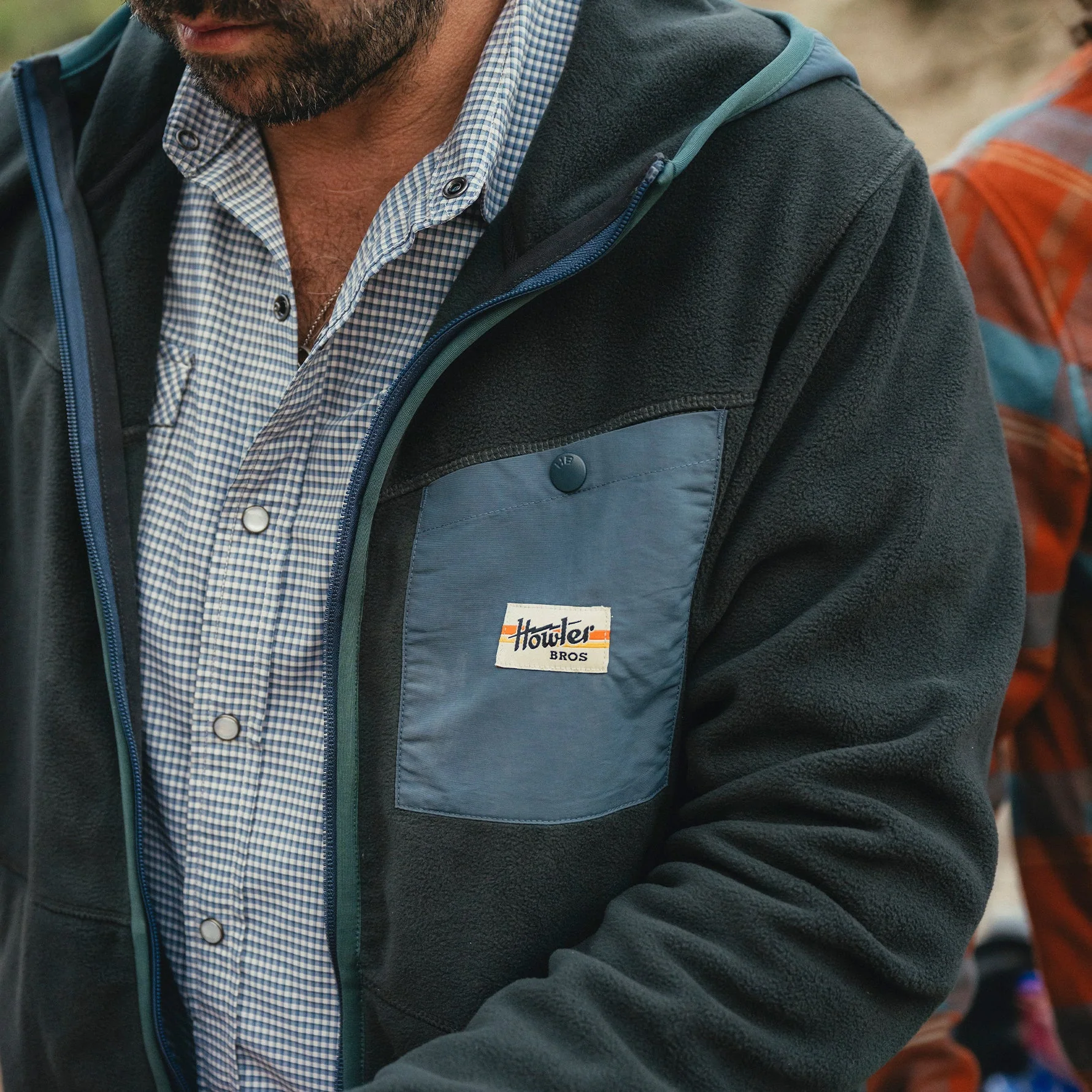 Free Range Hooded Jacket - Antique Black - Image 7