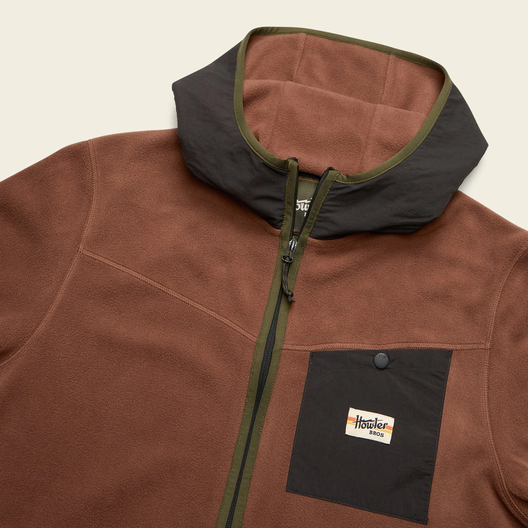 Free Range Hooded Jacket - Mink Brown - Image 3