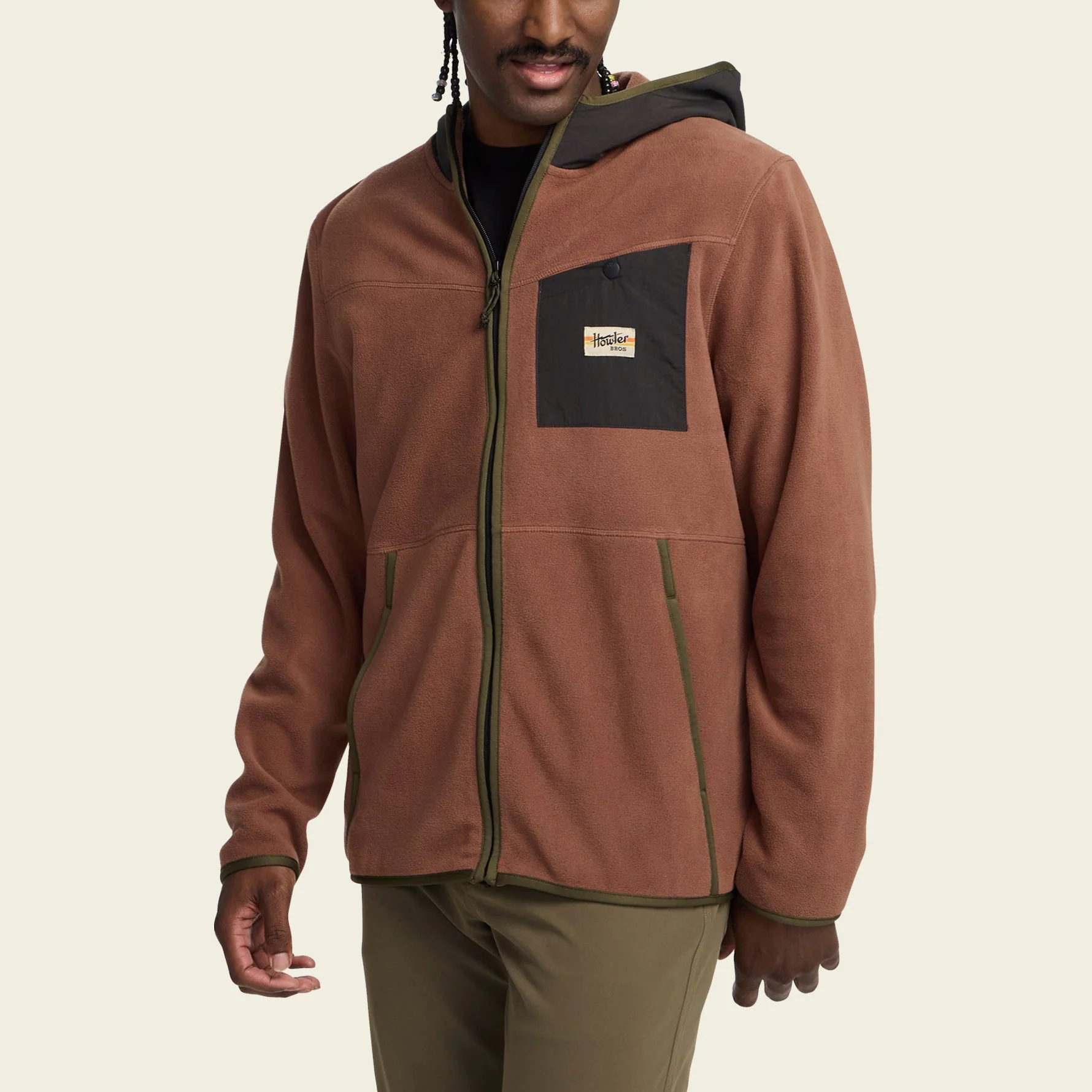 Free Range Hooded Jacket - Mink Brown - Image 4