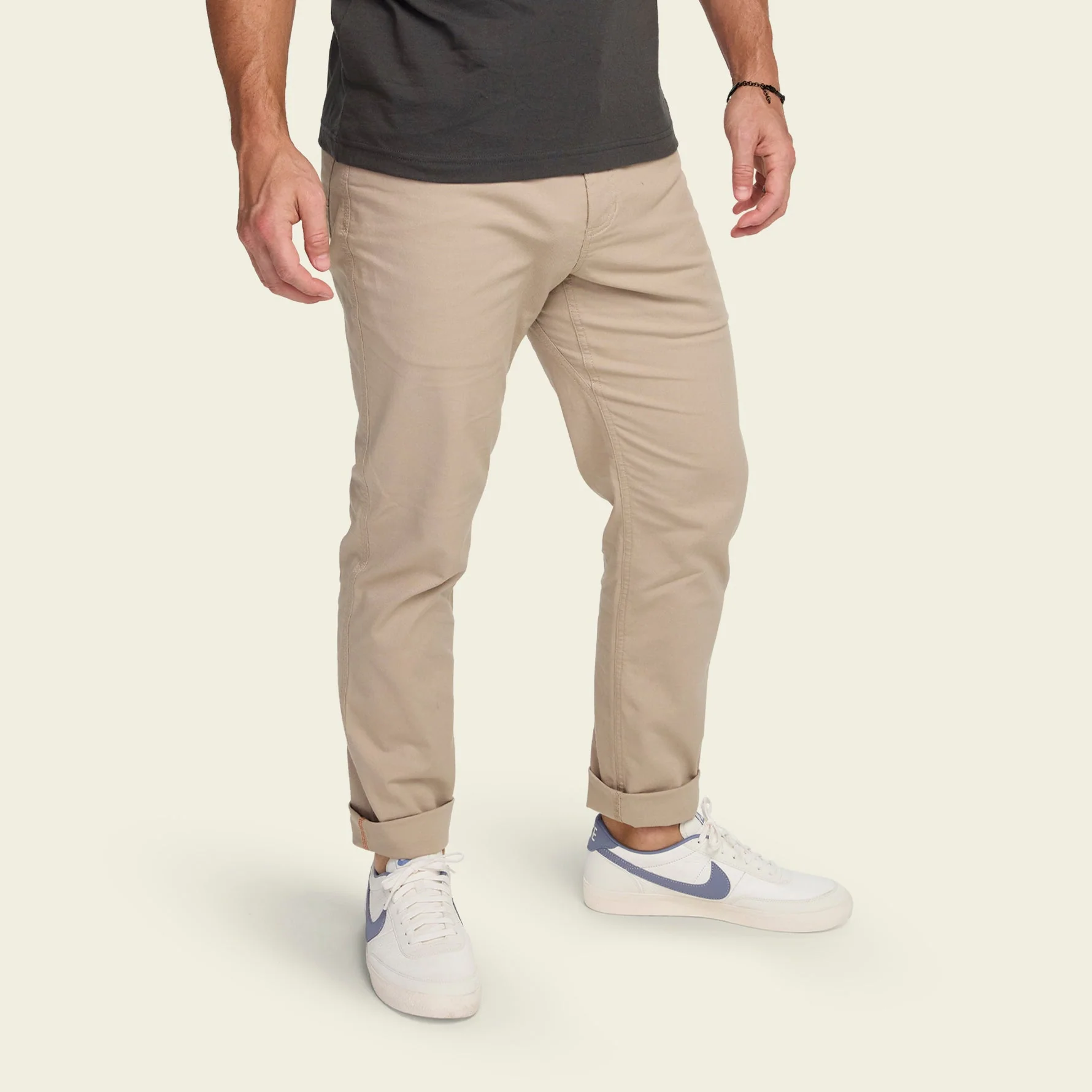 Frontside 5-Pocket Pants - Faded Khaki - Image 3