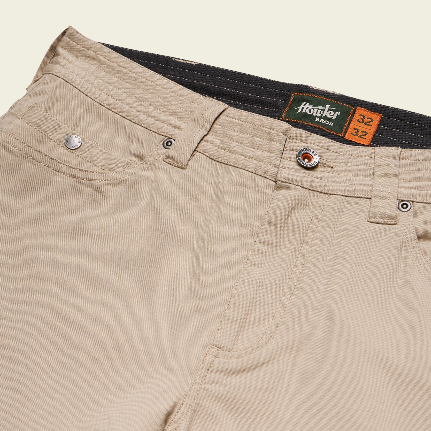 Frontside 5-Pocket Pants - Faded Khaki - Image 5