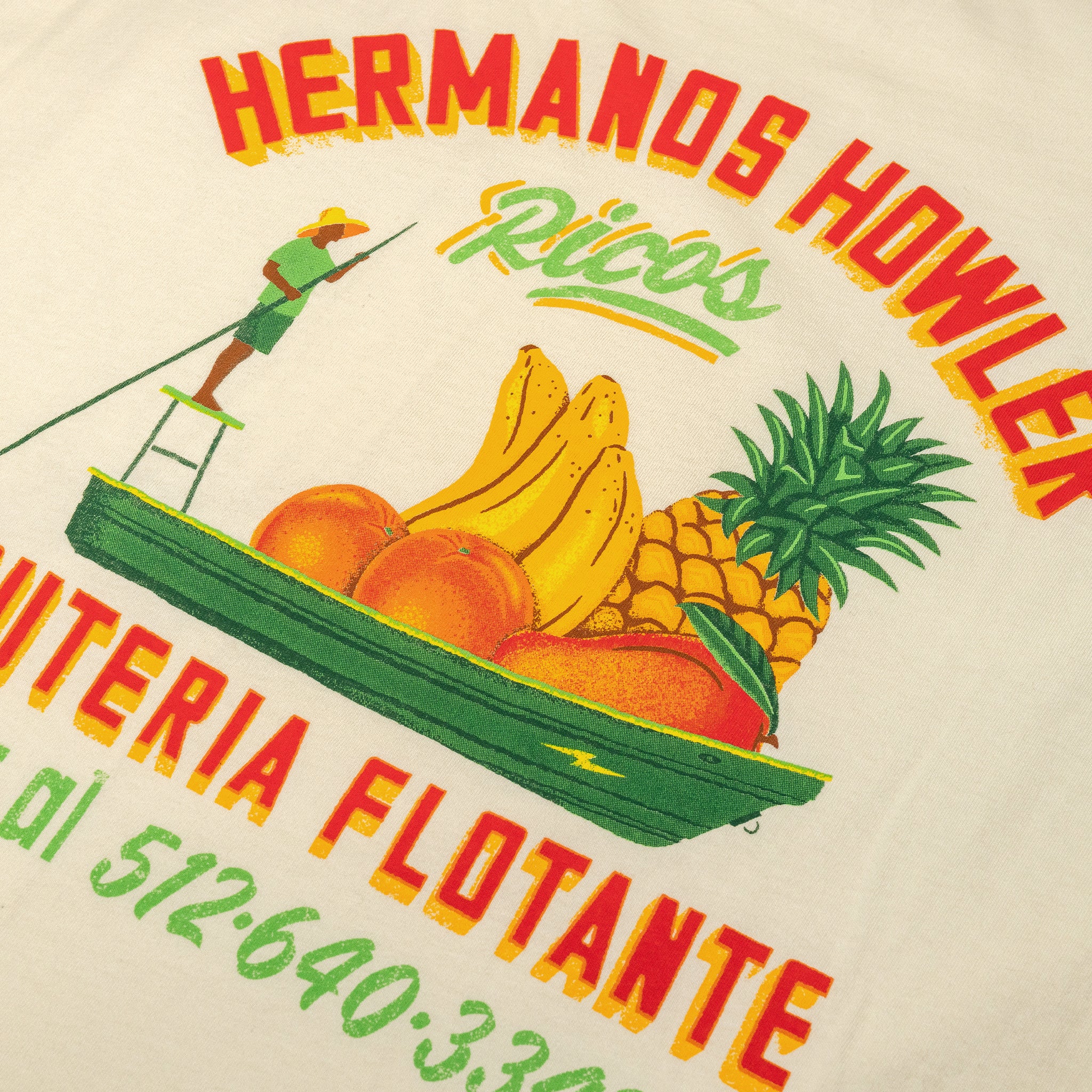 Frutería Flotante Cotton Pocket T-Shirt - Natural - Image 4