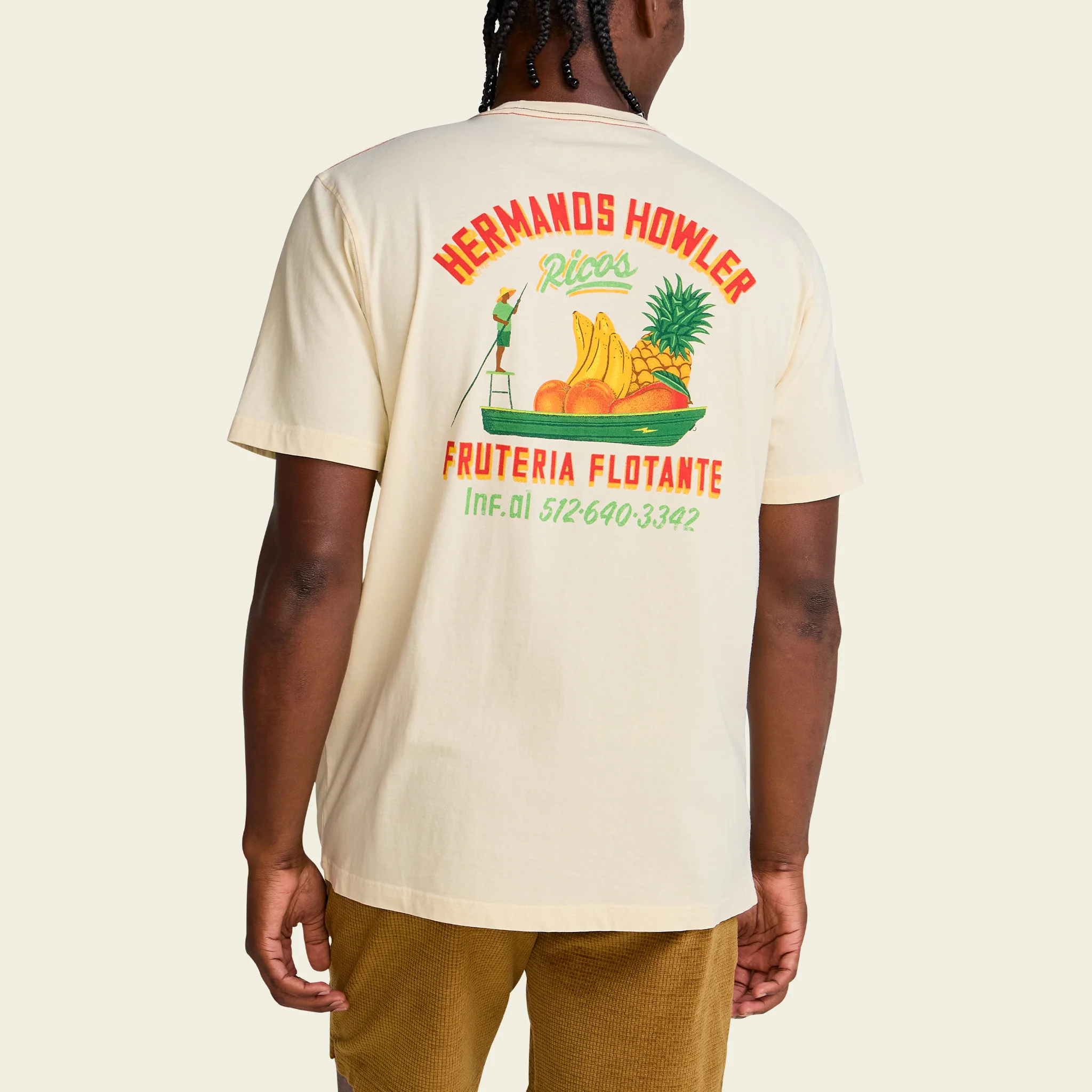 Frutería Flotante Cotton Pocket T-Shirt - Natural - Image 6
