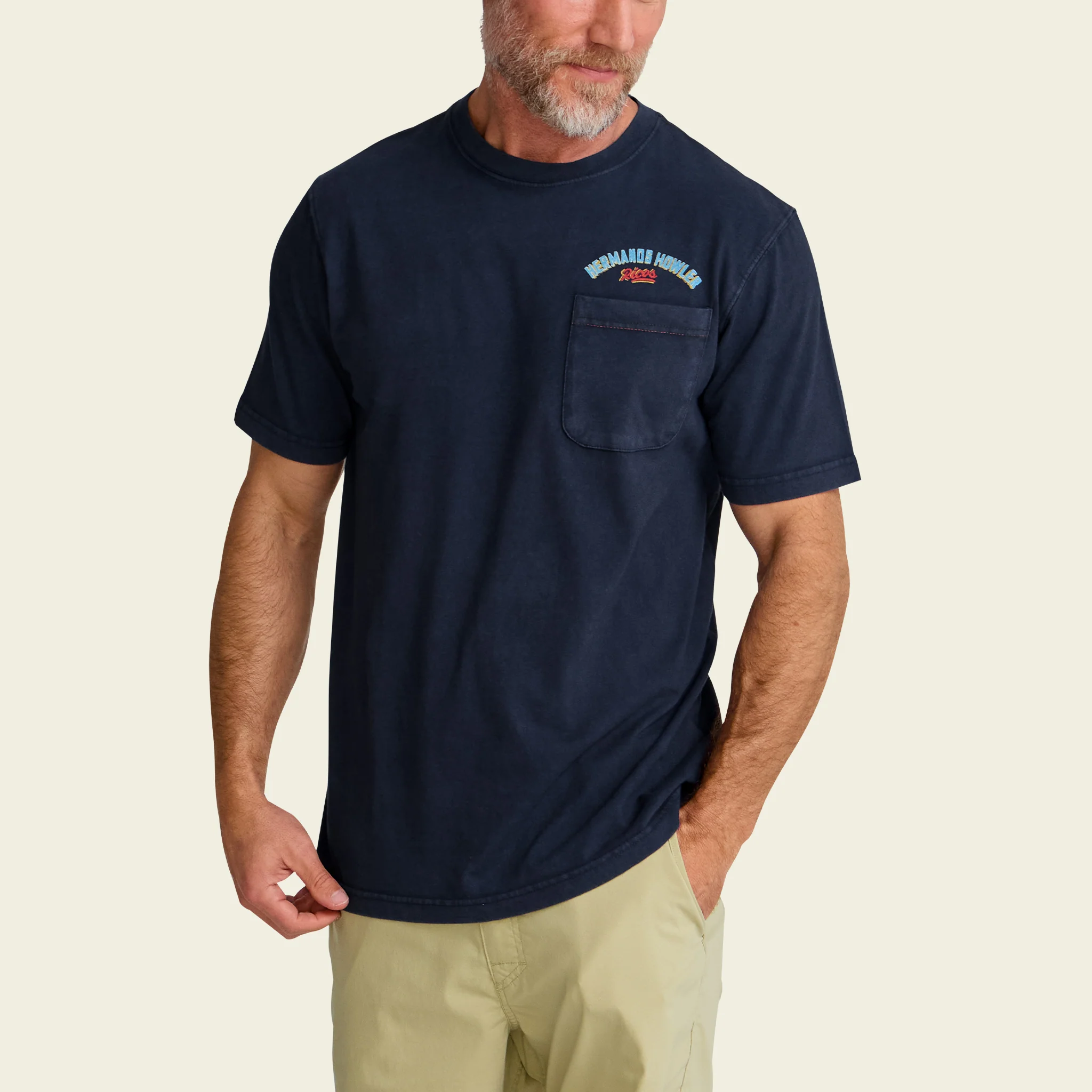 Frutería Flotante Cotton Pocket T-Shirt - Navy - Image 5