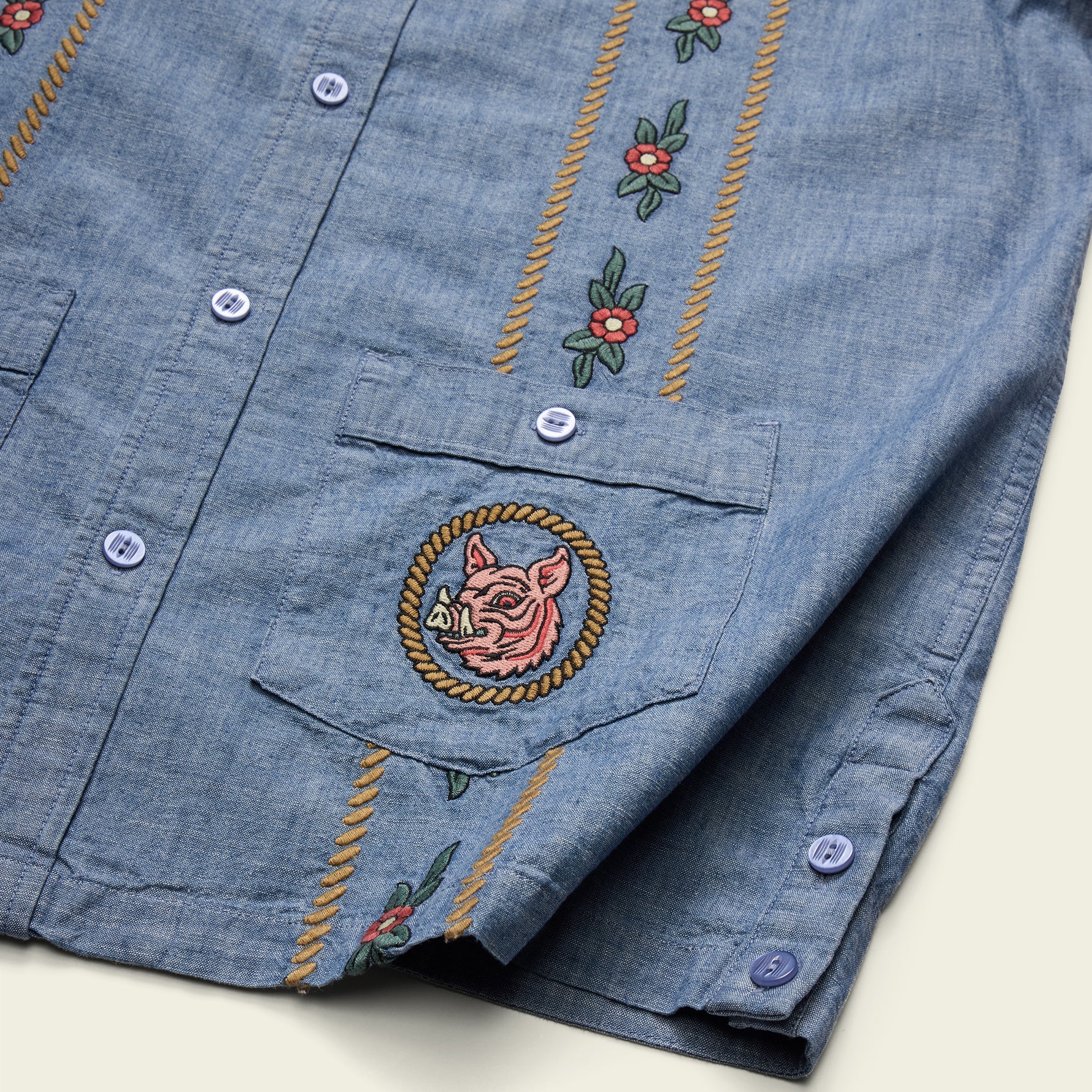 HFTTMM  Guayabera Shirt - Sea Mist - Image 5