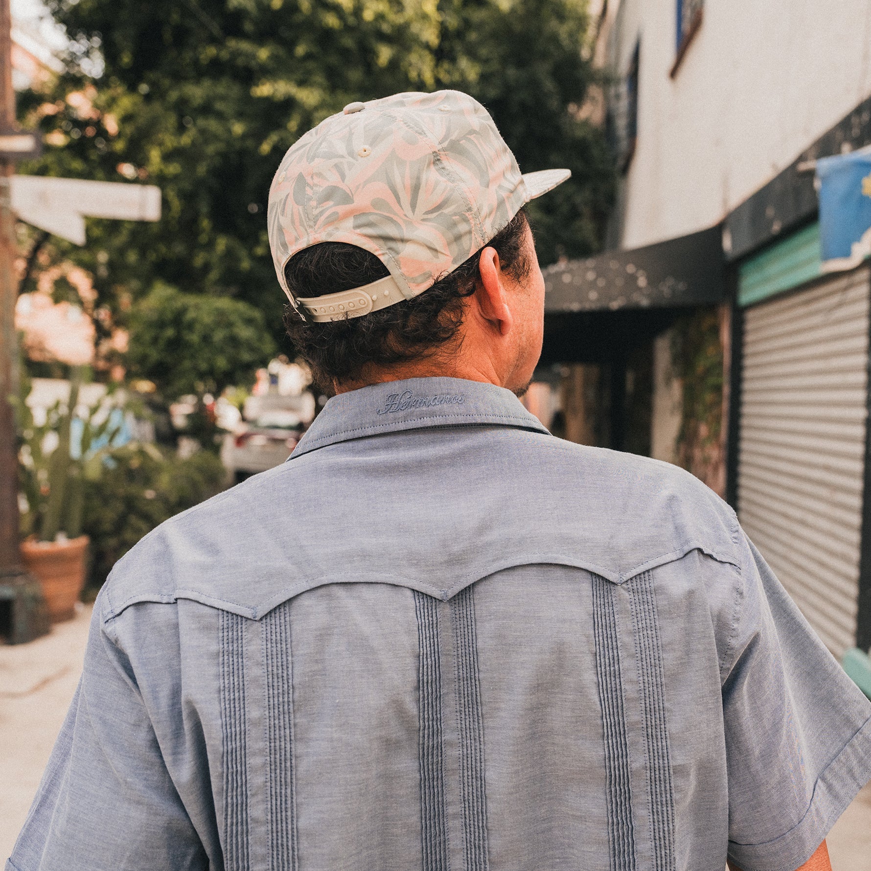 Guayabera Shirt - Indigo Blue Oxford - Image 2