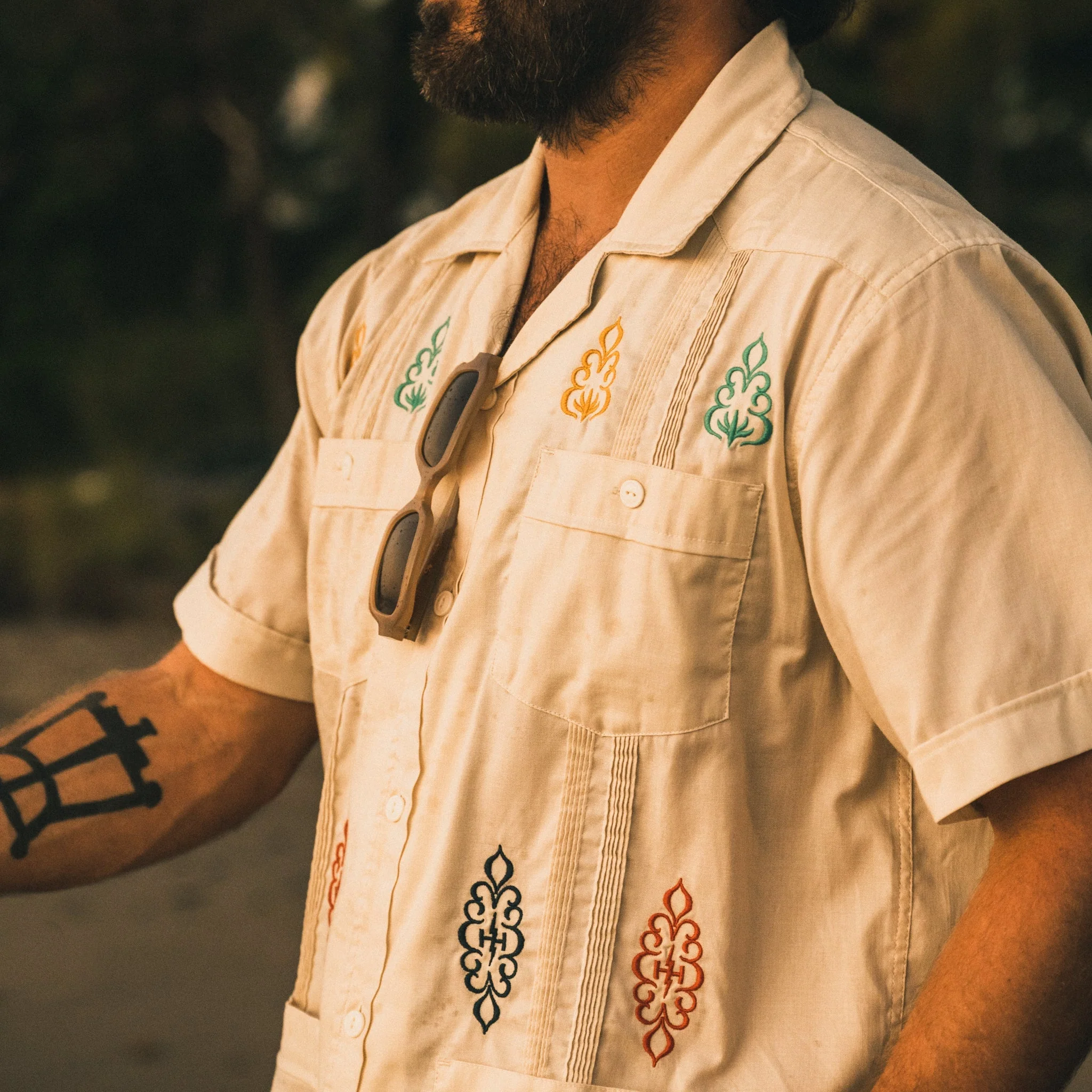 Guayabera Shirt - Motif-A-Rama : Riverbed Oxford - Image 2