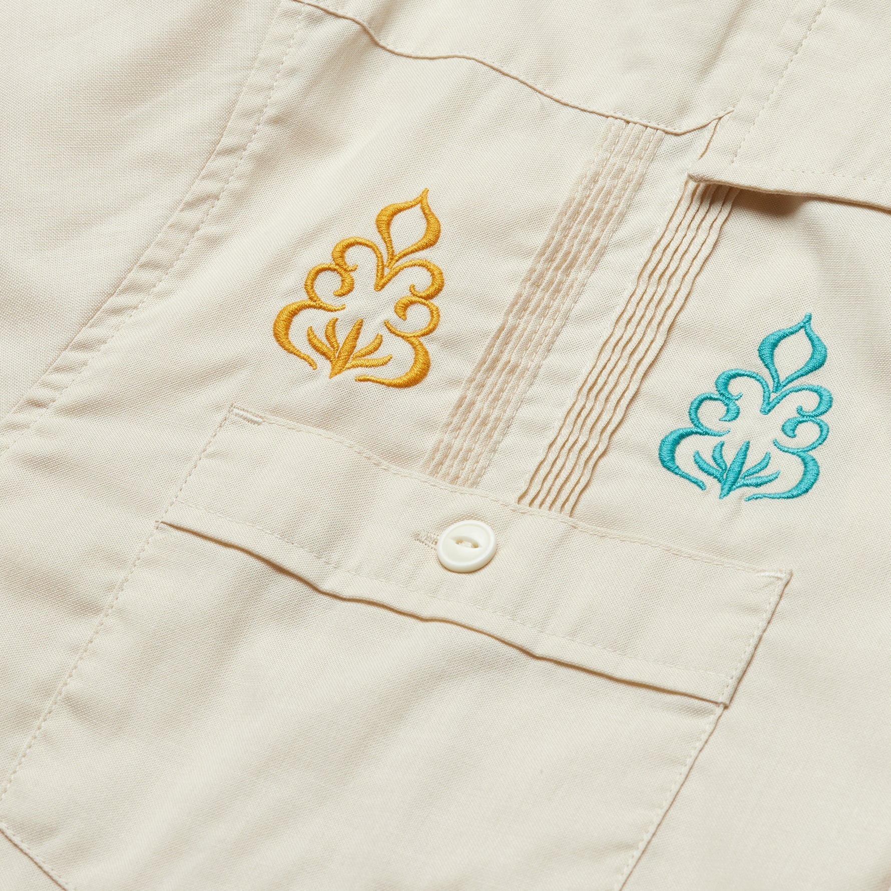 Guayabera Shirt - Motif-A-Rama : Riverbed Oxford - Image 3