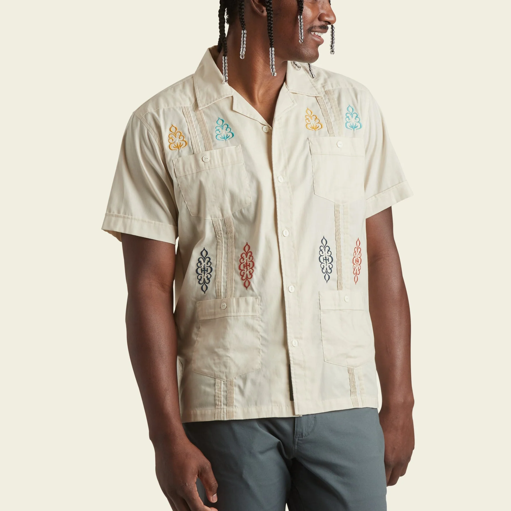 Guayabera Shirt - Motif-A-Rama : Riverbed Oxford - Image 4