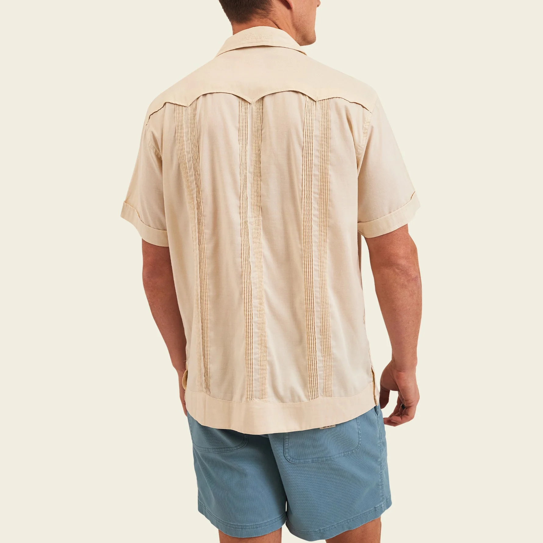 Guayabera Shirt - Fiesta Flowers : Riverbed Oxford - Image 5