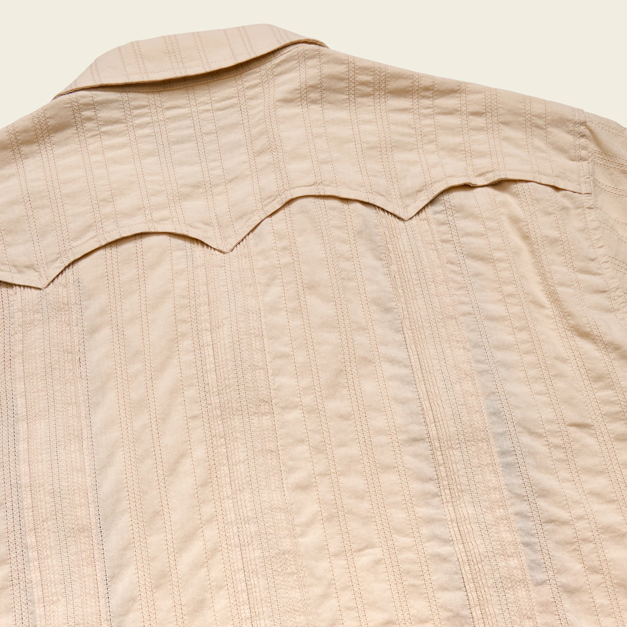 Guayabera Shirt - Temple Tracks : Oatmeal - Image 7