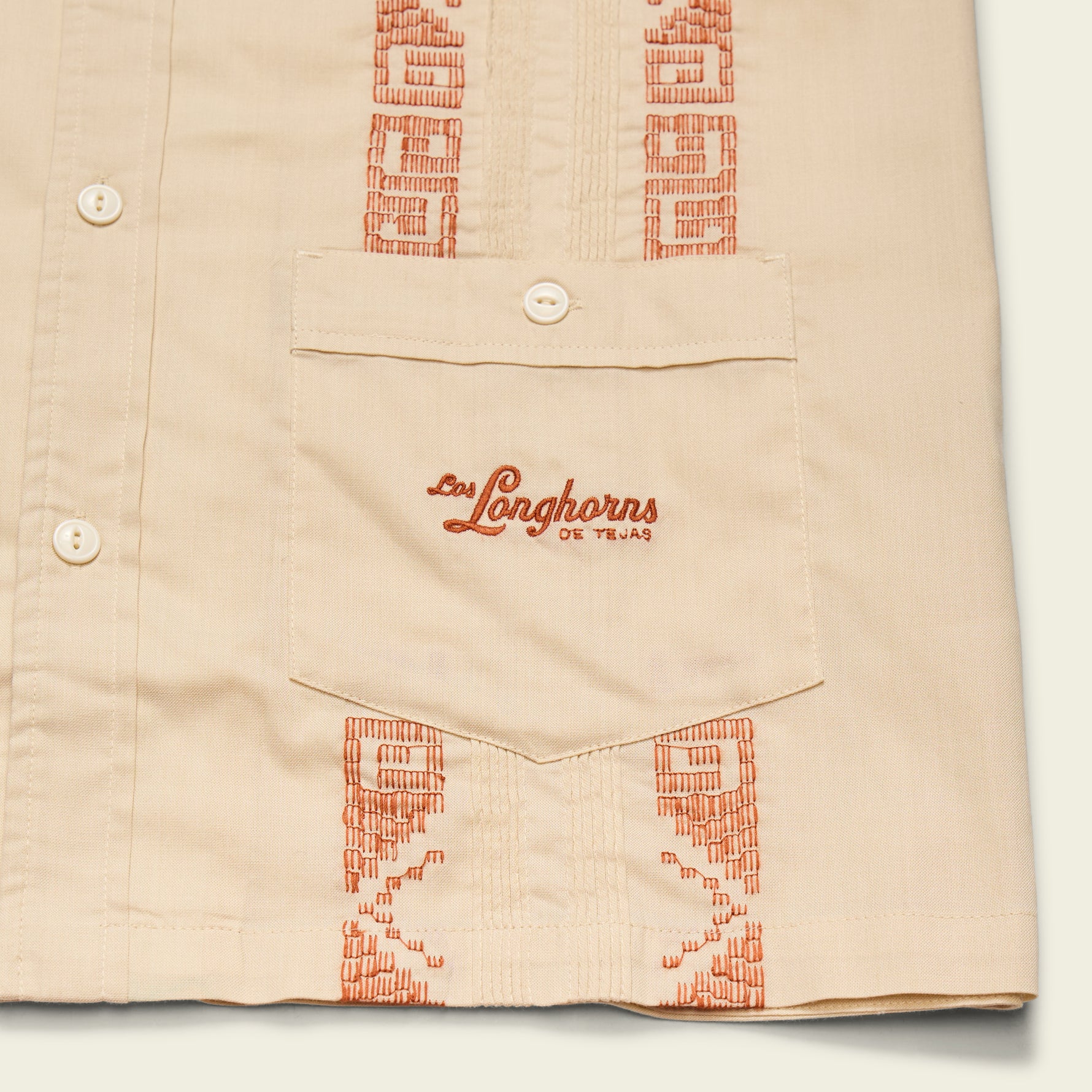 Texas Longhorns Guayabera Shirt - Tejas Tan - Image 7