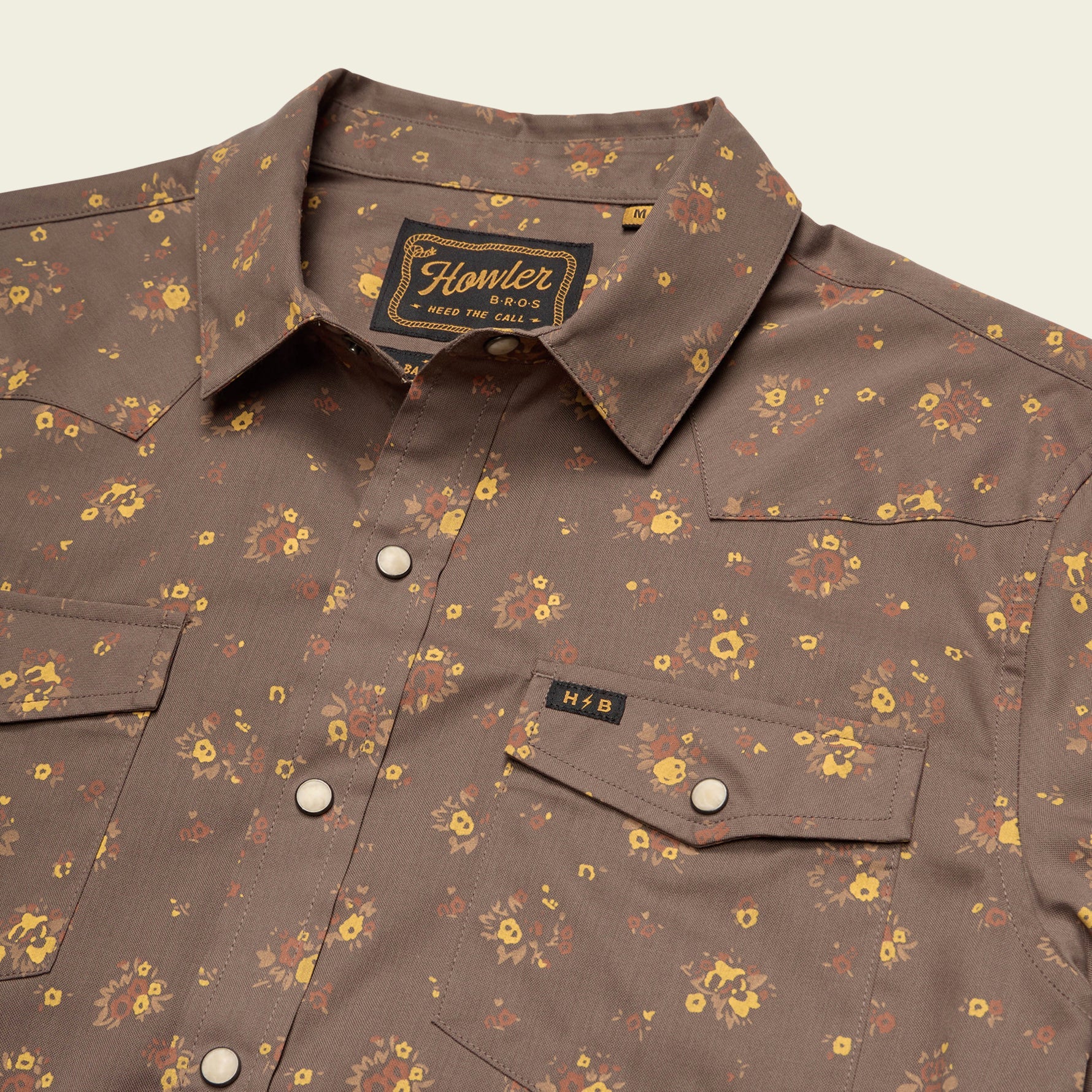 H Bar B Snapshirt - Bouquets : Morel - Image 3