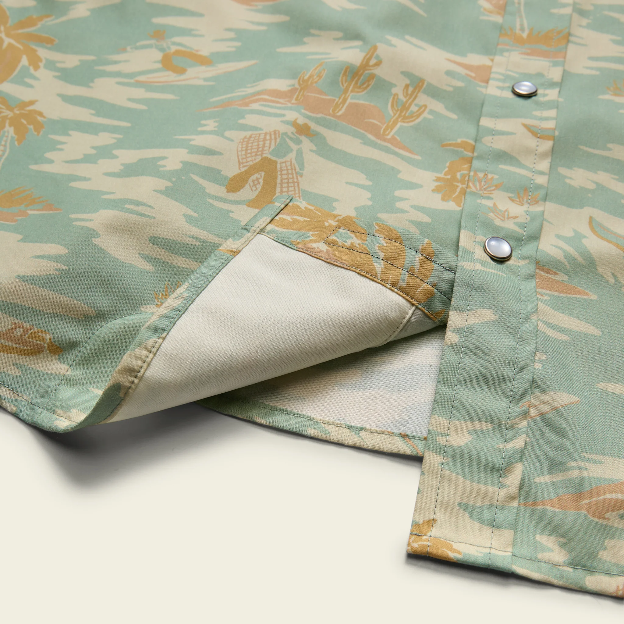 H Bar B Snapshirt - Dreamland : Seafoam - Image 5
