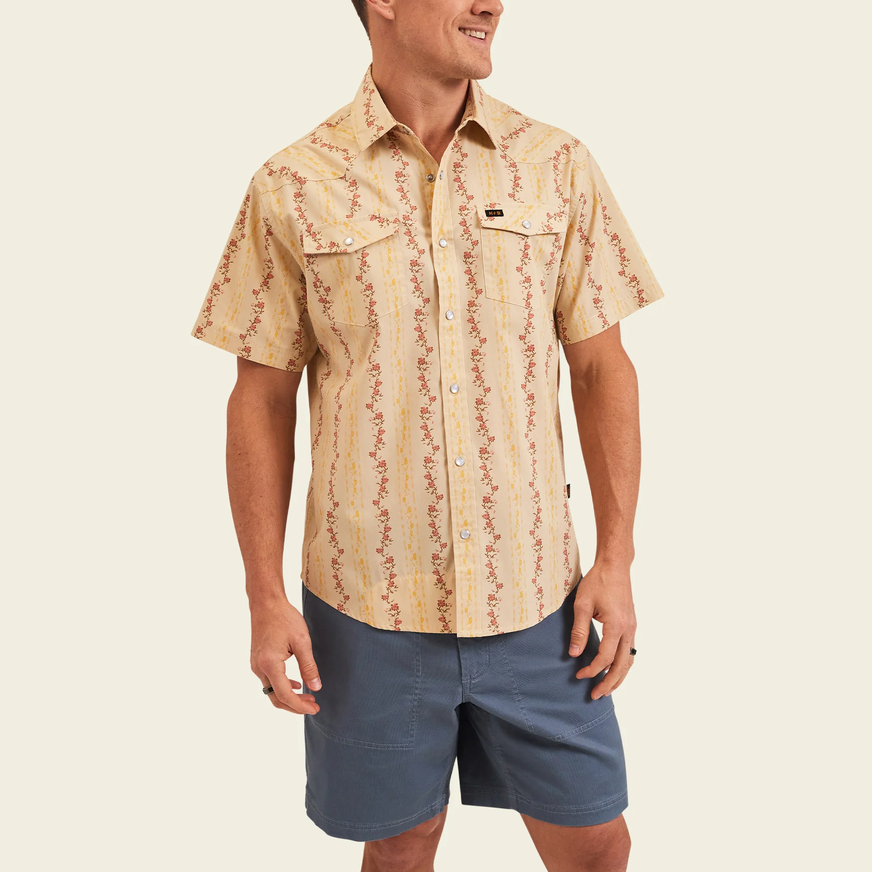 H Bar B Snapshirt - Hibiscus RIbbons - Image 2