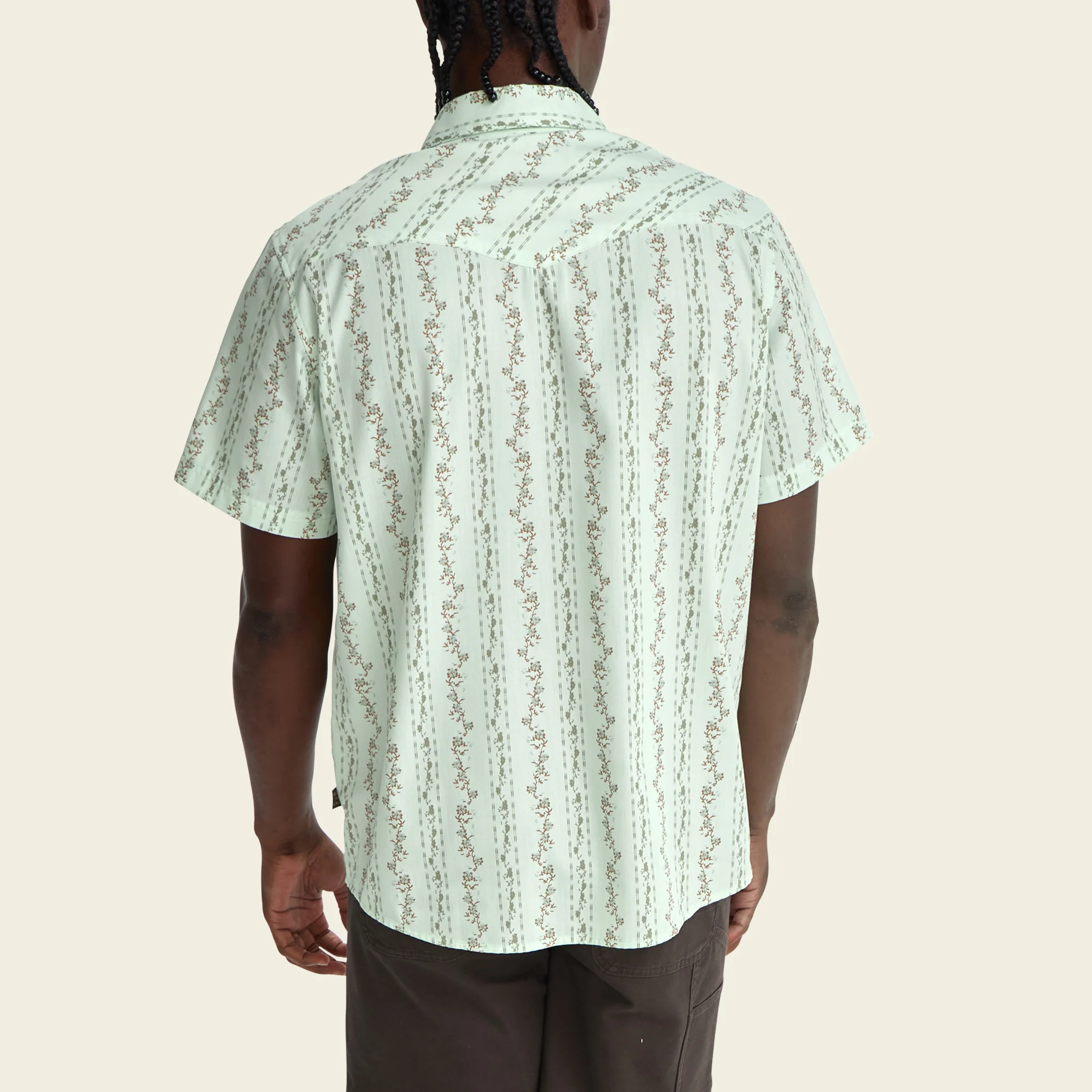 H Bar B Snapshirt - Hibiscus Ribbons : Mint - Image 6