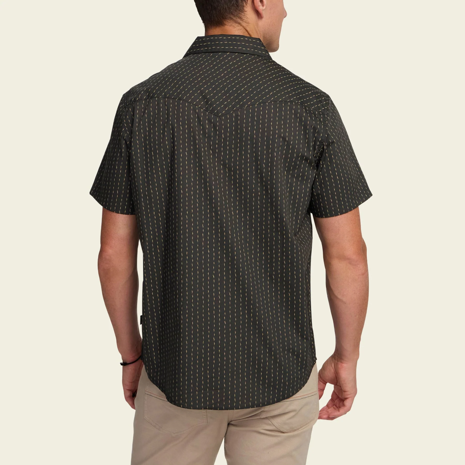 H Bar B Snapshirt - Power Lines : Antique Black - Image 5