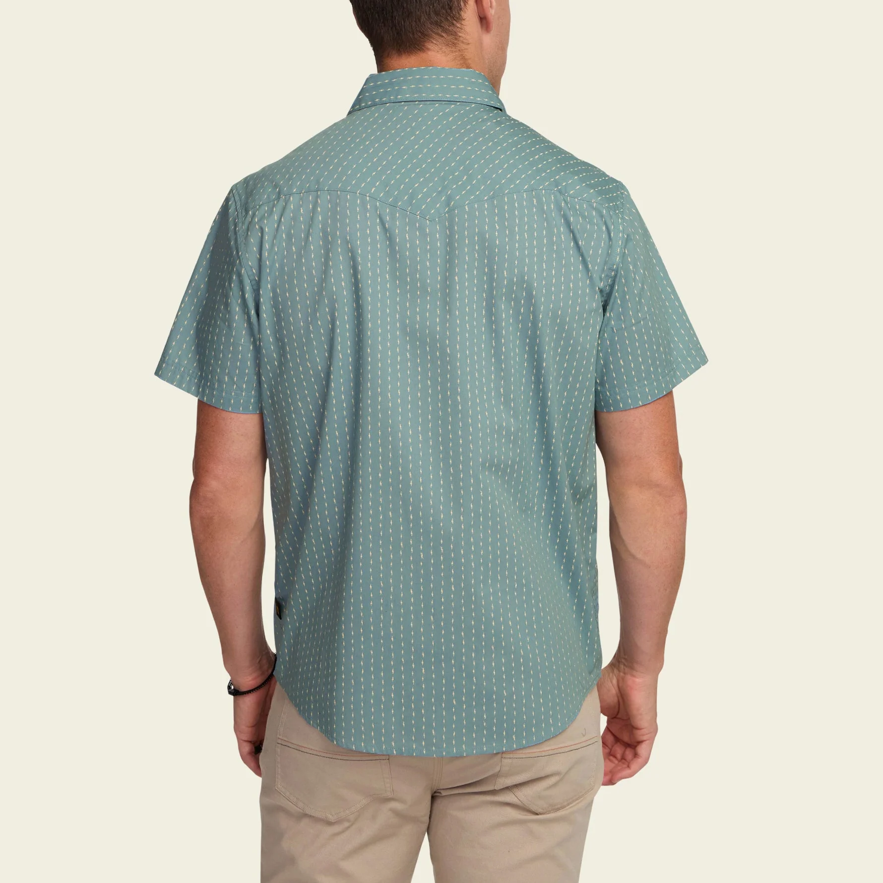 H Bar B Snapshirt - Power Lines : Smoke Blue - Image 5
