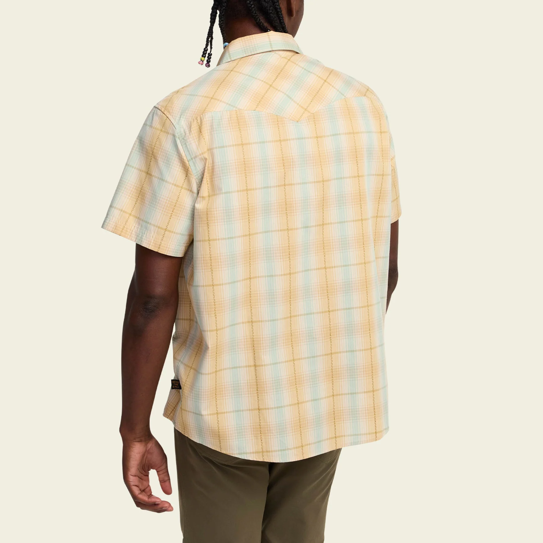 H Bar B Snapshirt - Prairie Plaid : Gold - Image 5