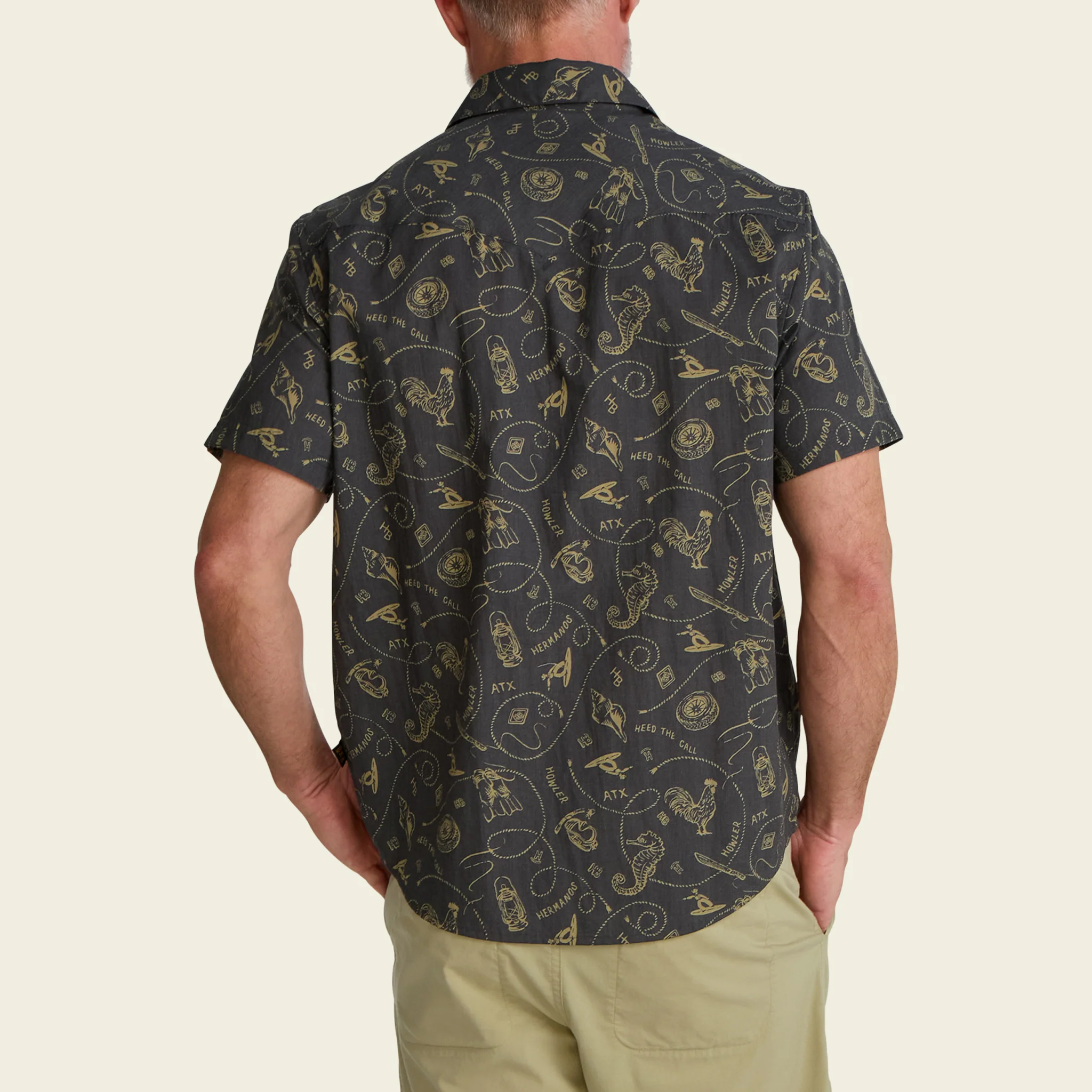 H Bar B Snapshirt - Sea Rodeo : Antique Black - Image 6