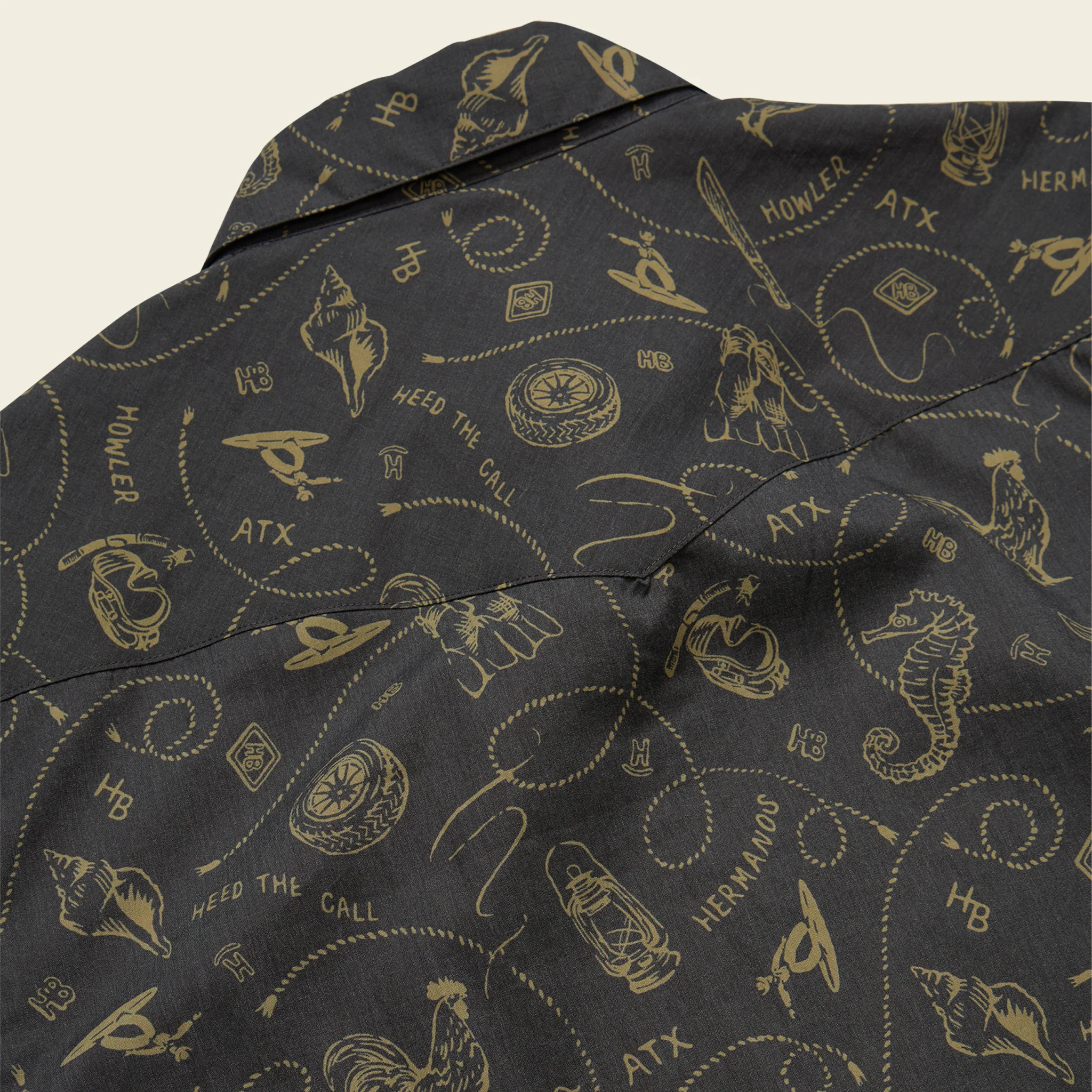 H Bar B Snapshirt - Sea Rodeo : Antique Black - Image 7