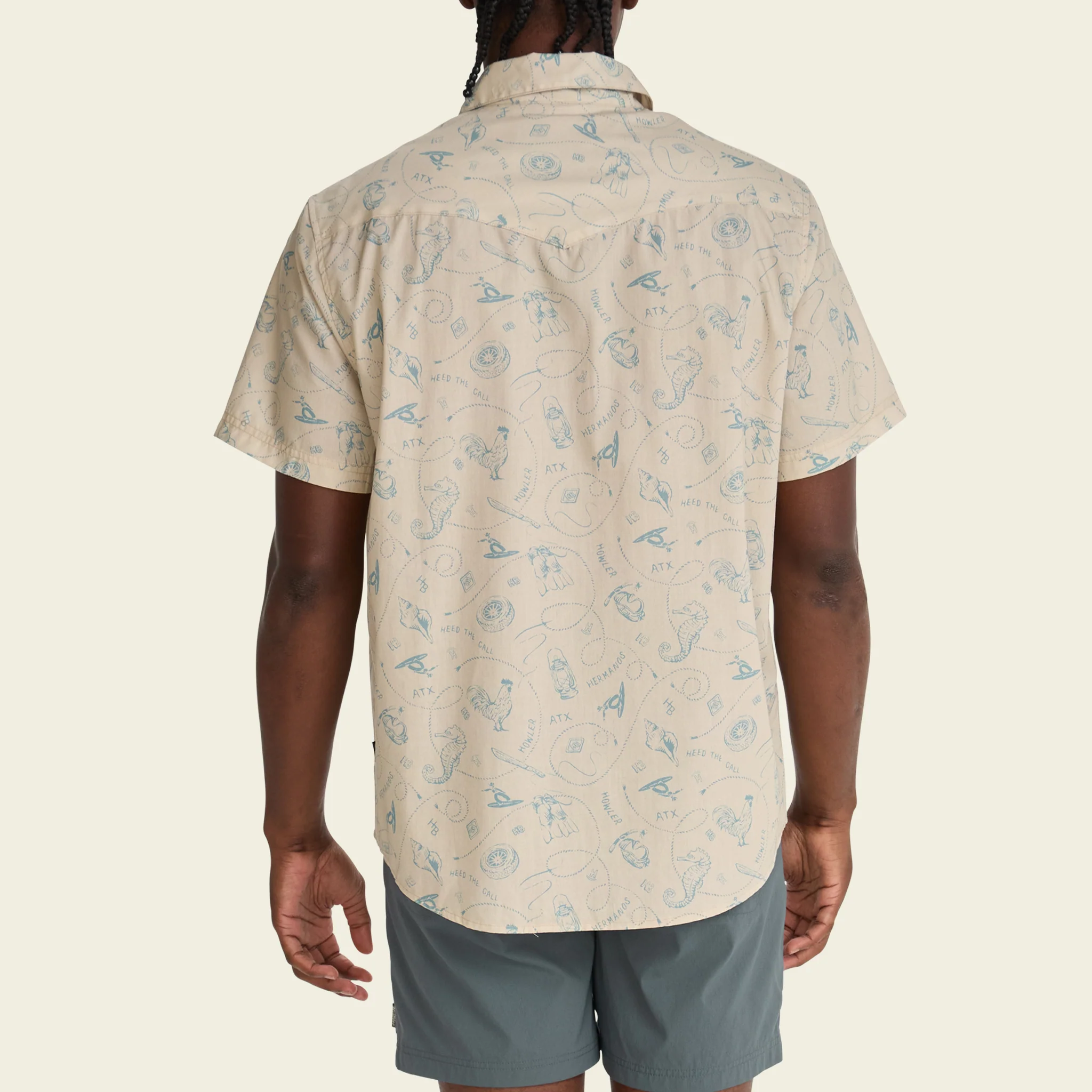 H Bar B Snapshirt - Sea Rodeo : Sand - Image 6