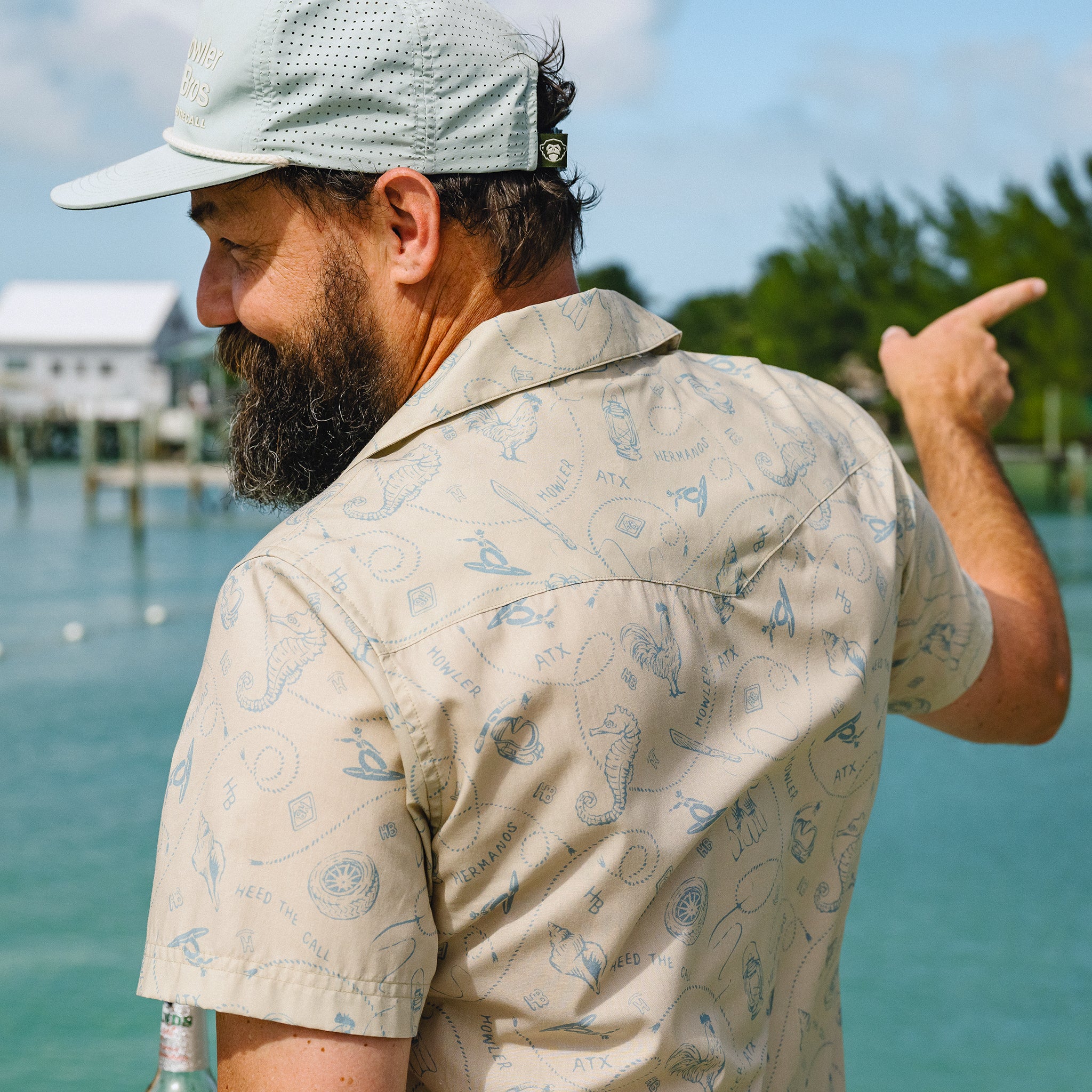 H Bar B Snapshirt - Sea Rodeo : Sand - Image 8