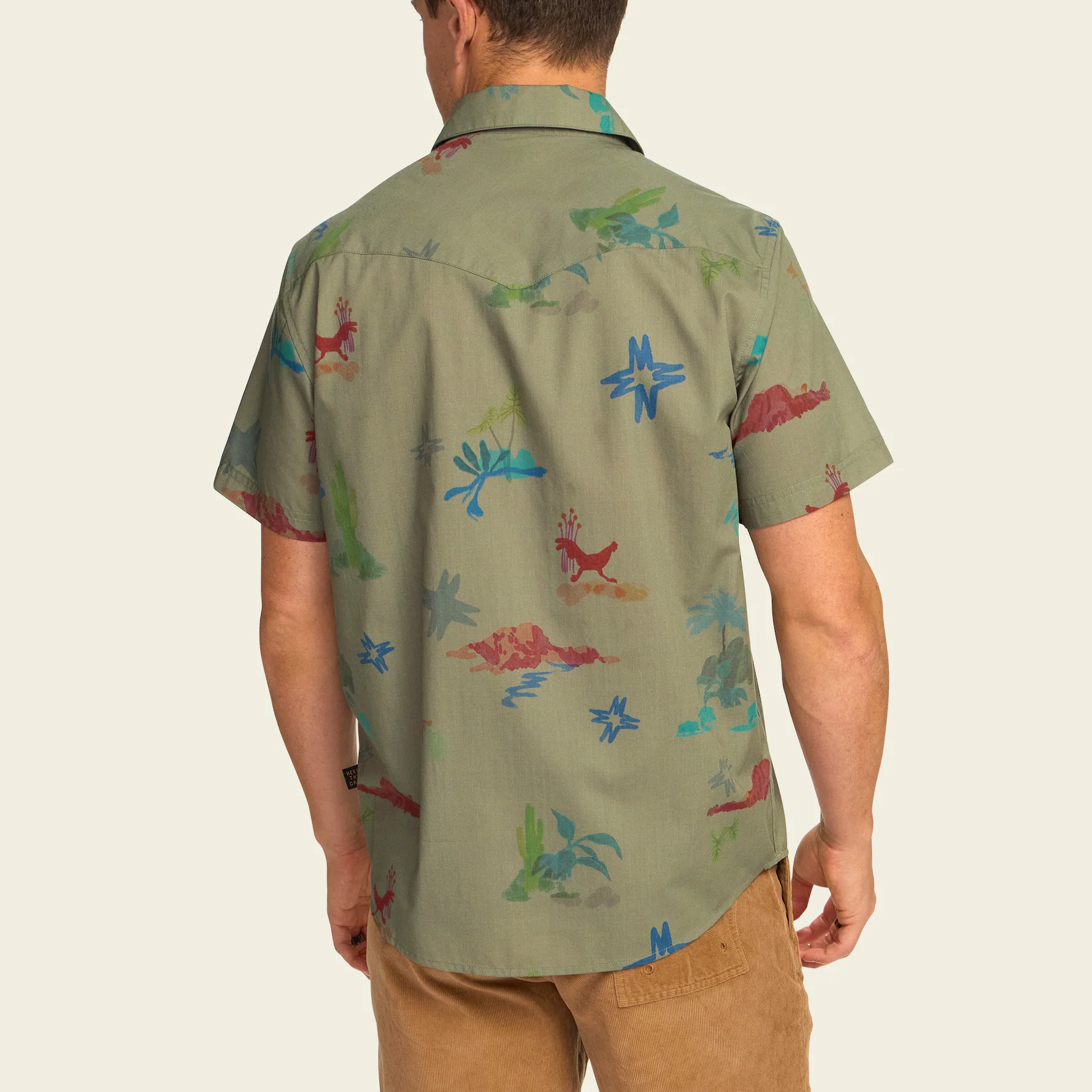 H Bar B Snapshirt - Vision Quest : Olive - Image 5