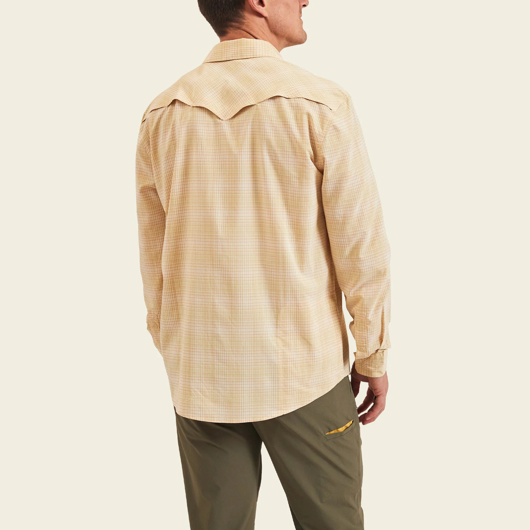H Bar B Tech Longsleeve - Eason Plaid : Pistachio - Image 5