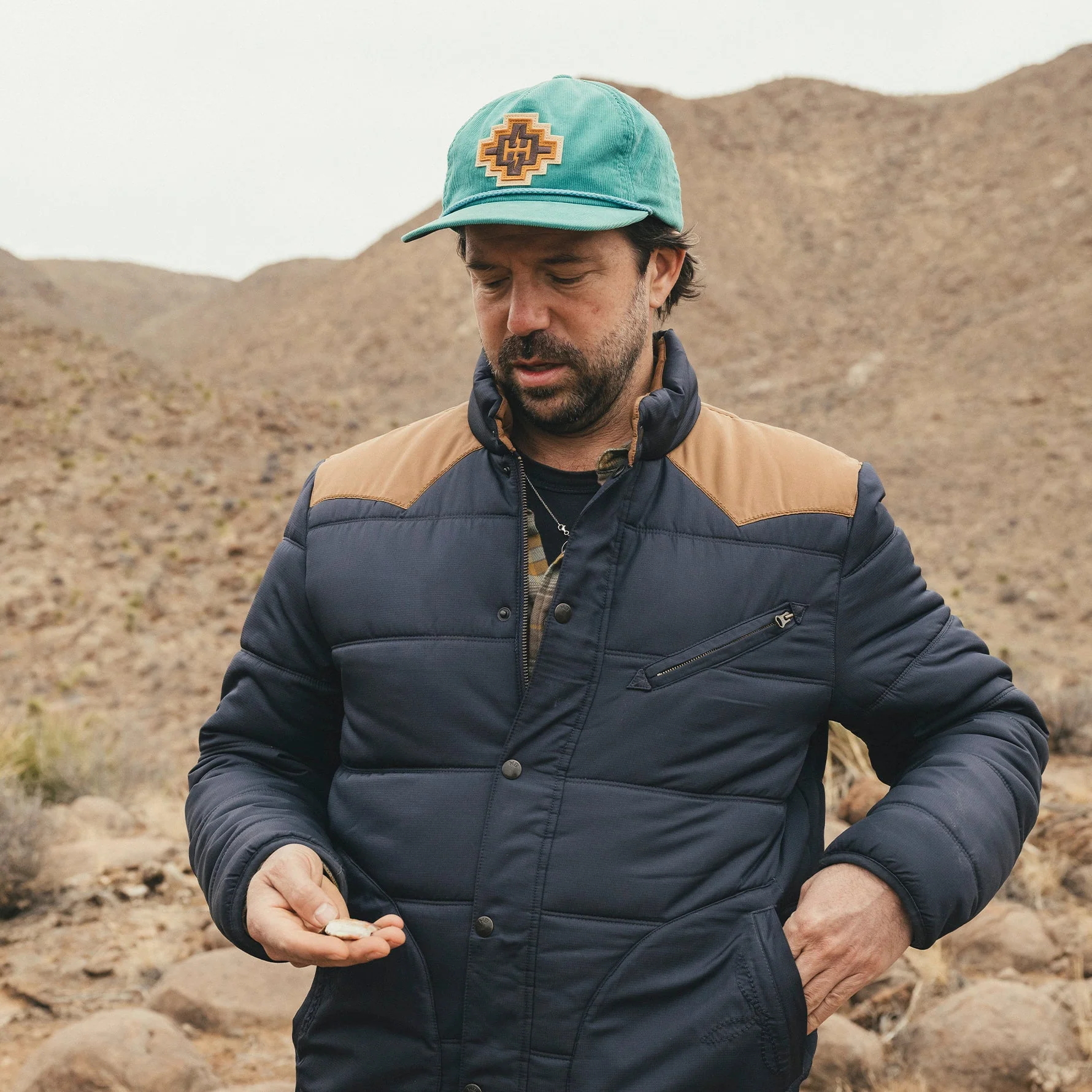 H Bolt Motif Snapback - Teal Corduroy - Image 4