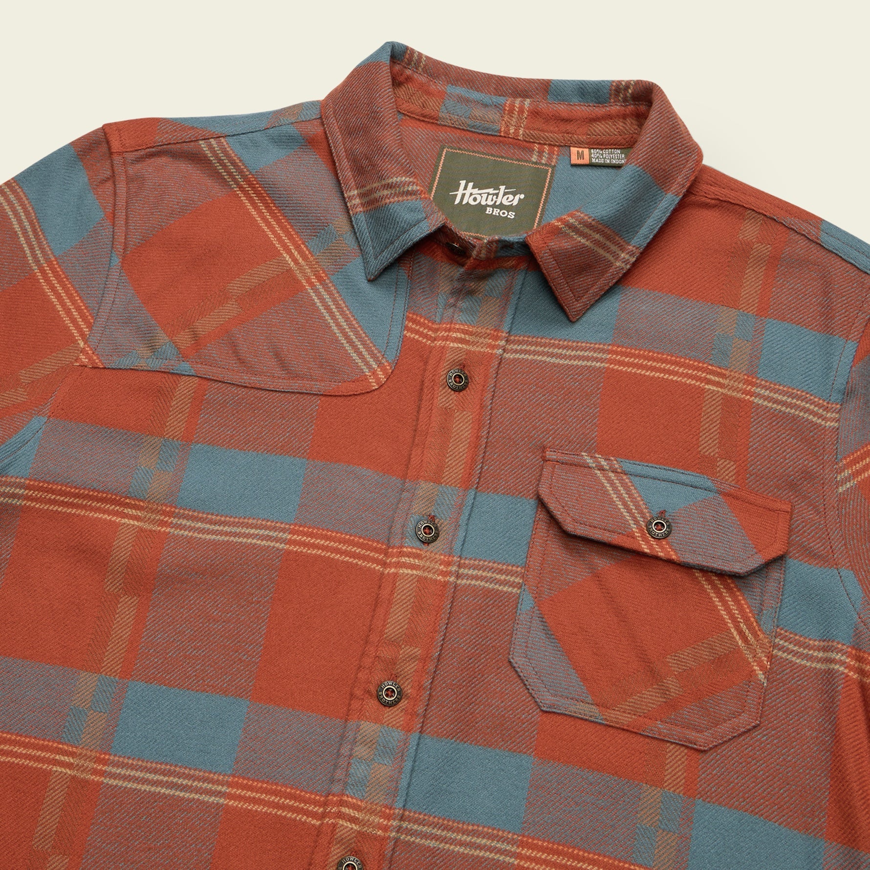 Harker's Flannel - Backdrop Plaid : Terracotta - Image 3