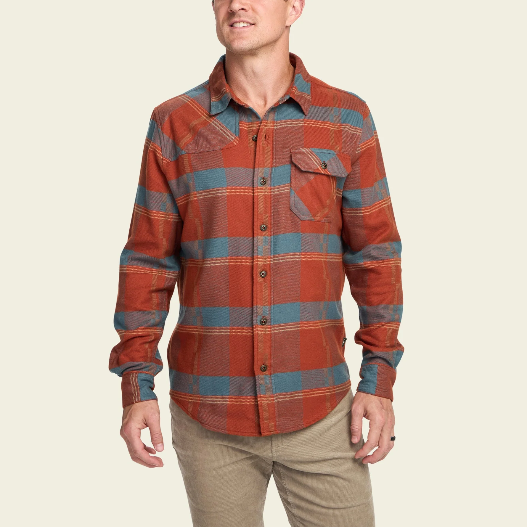 Harker's Flannel - Backdrop Plaid : Terracotta - Image 4