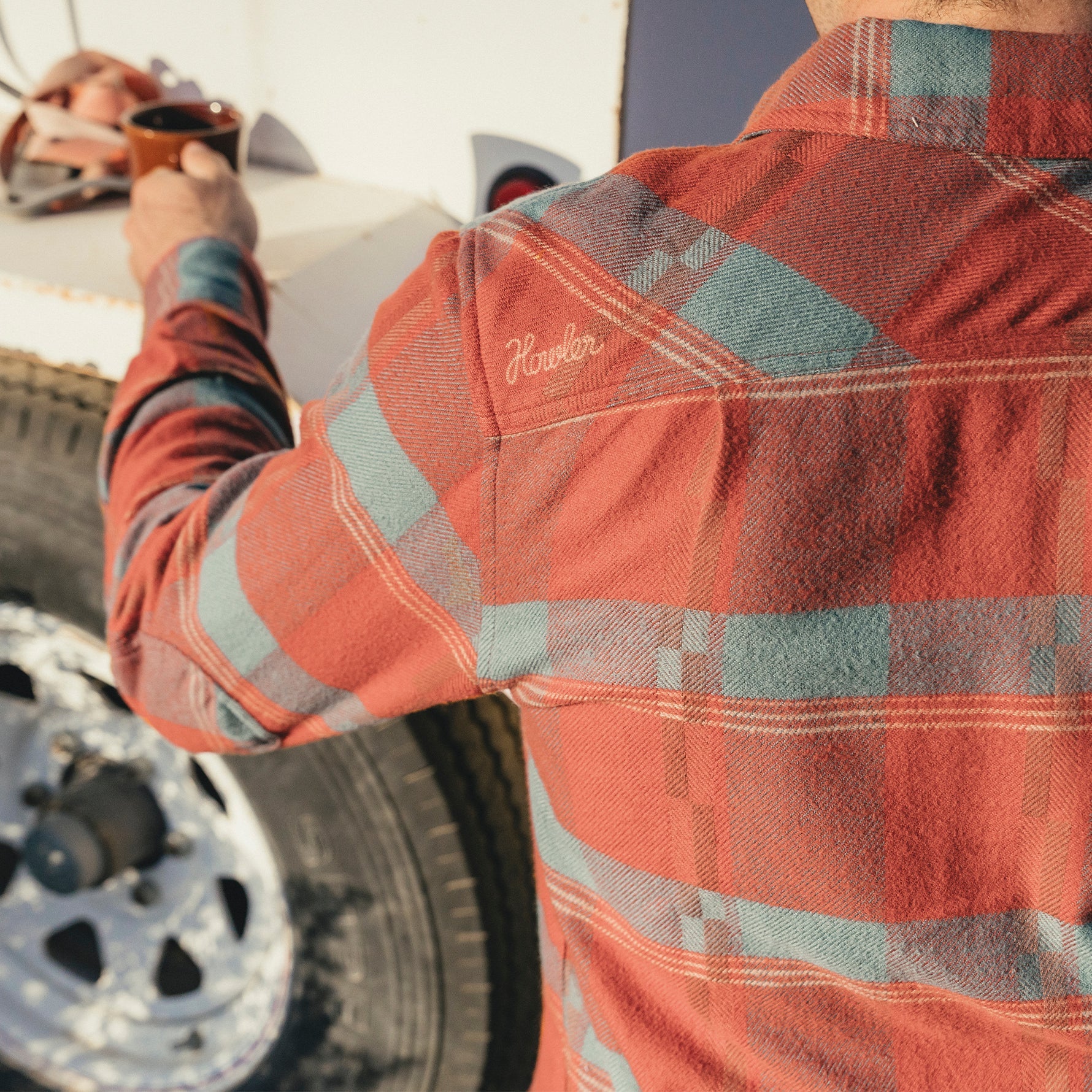Harker's Flannel - Backdrop Plaid : Terracotta - Image 8