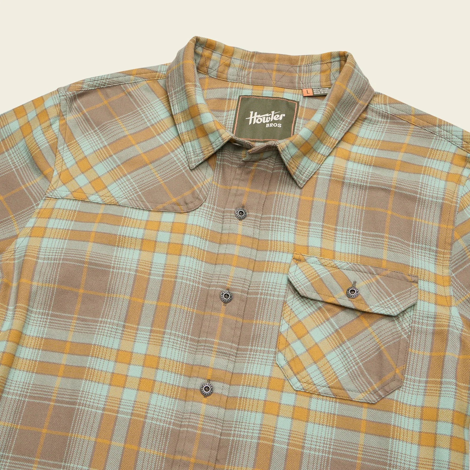 Harker's Flannel - Kempton Plaid : Taupe - Image 3