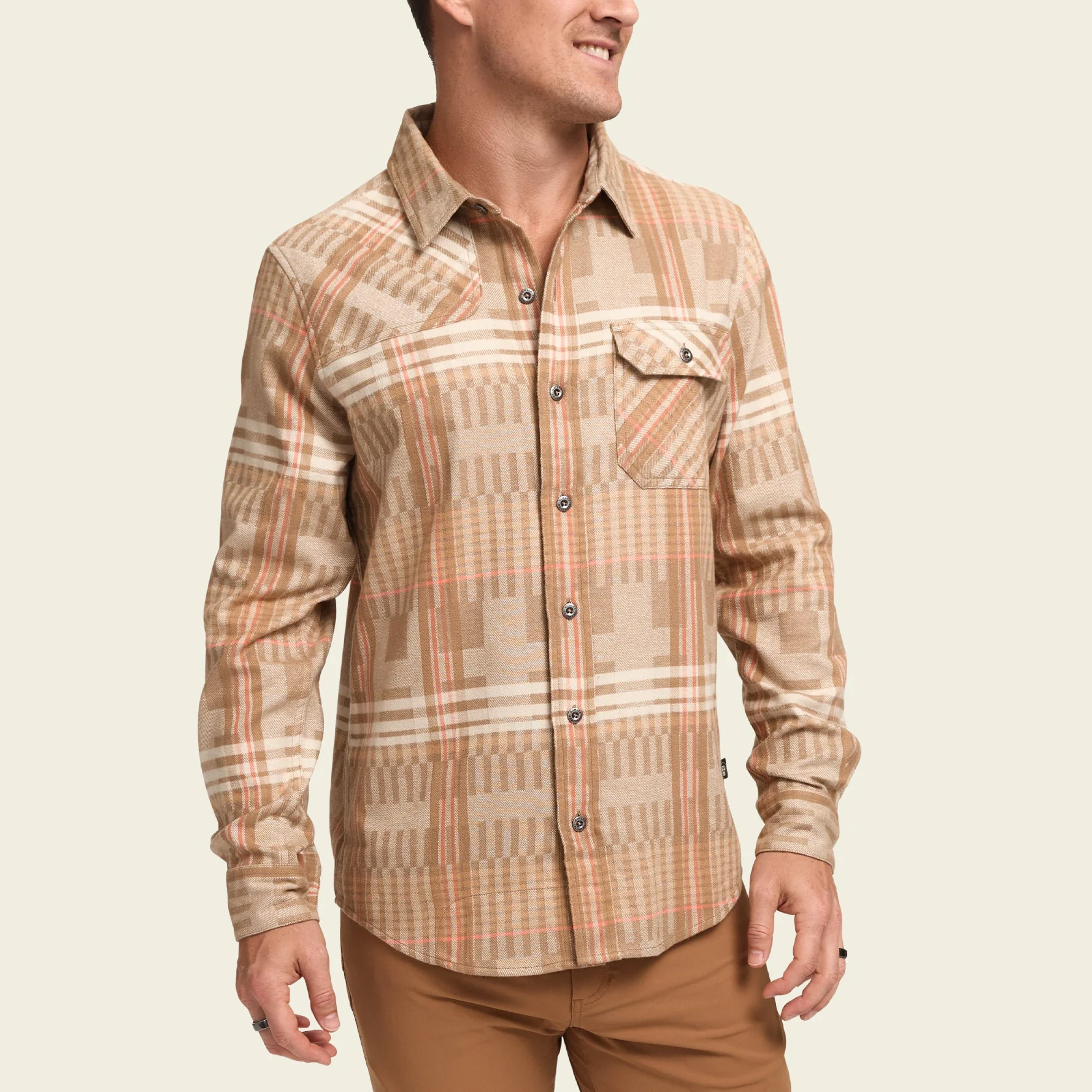 Harker's Flannel - Conor Plaid : Natural - Image 4