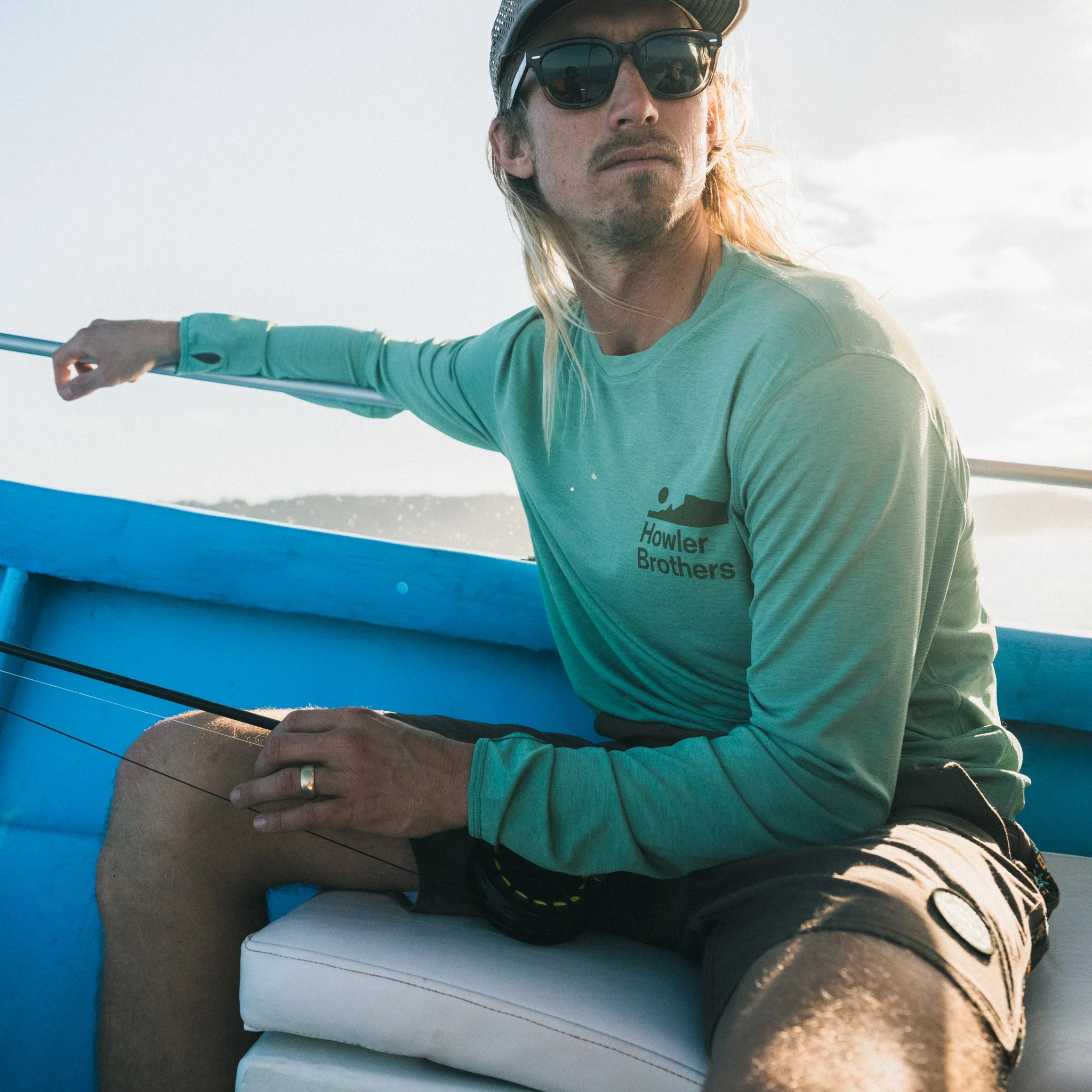 HB Tech Longsleeve T-Shirt - Granite Green - Image 2