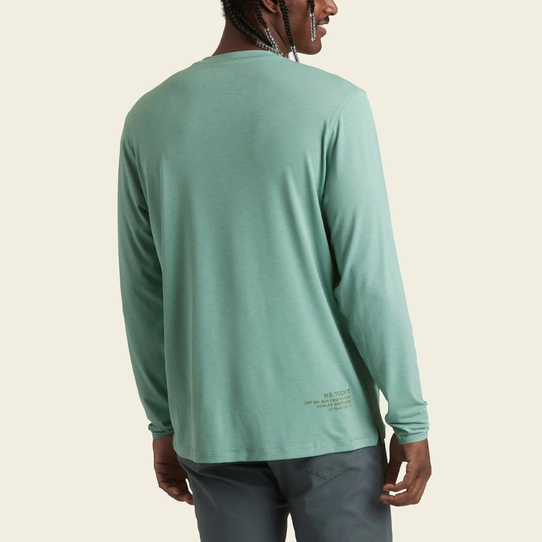 HB Tech Longsleeve T-Shirt - Granite Green - Image 4