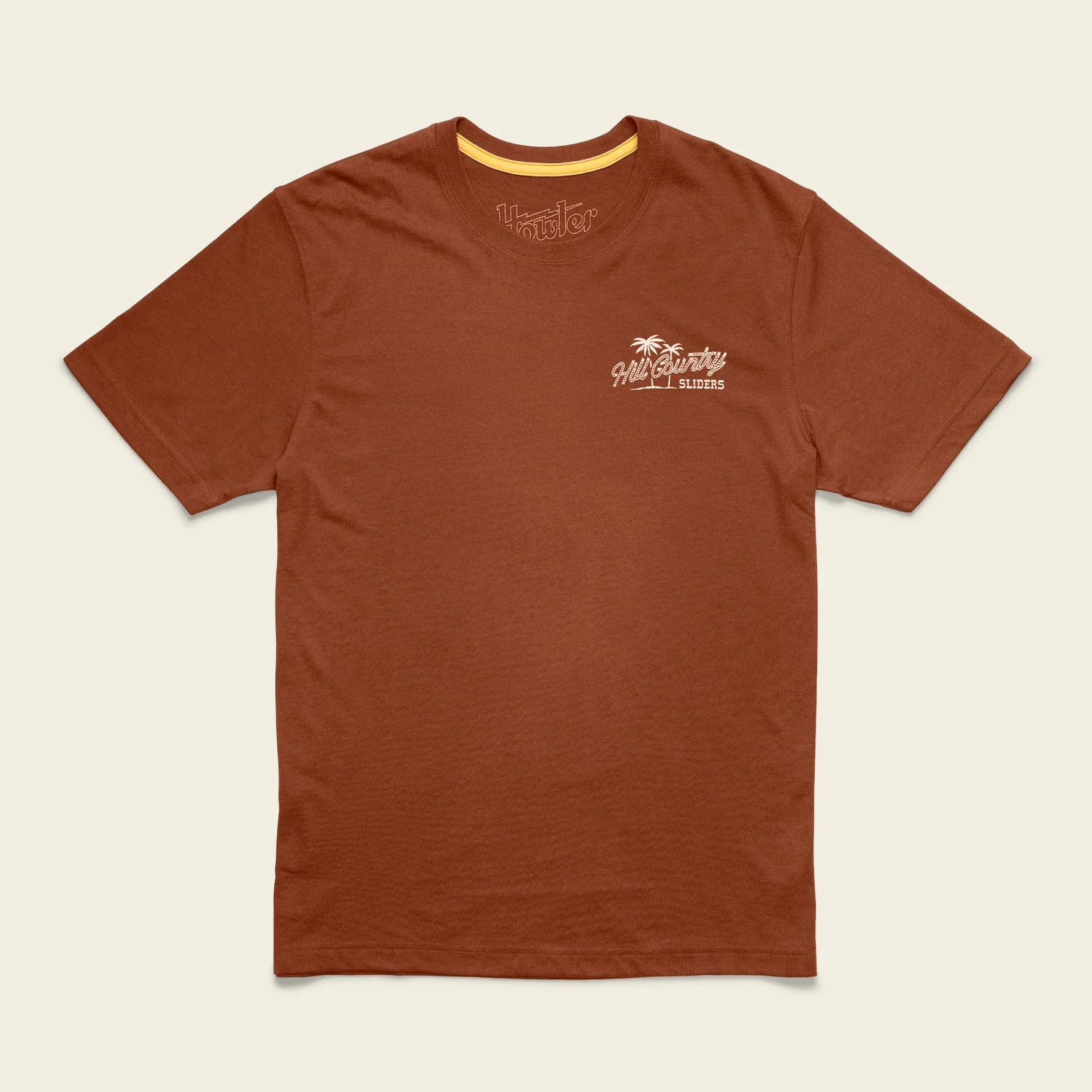 HCS Inland Surf Club Cotton T-Shirt - Caramel - Image 3