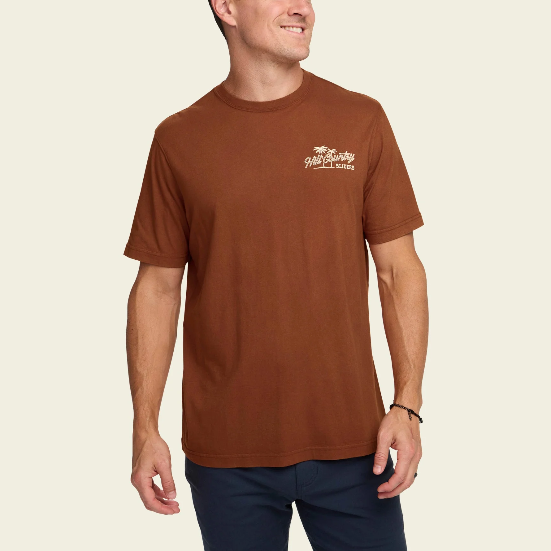 HCS Inland Surf Club Cotton T-Shirt - Caramel - Image 4