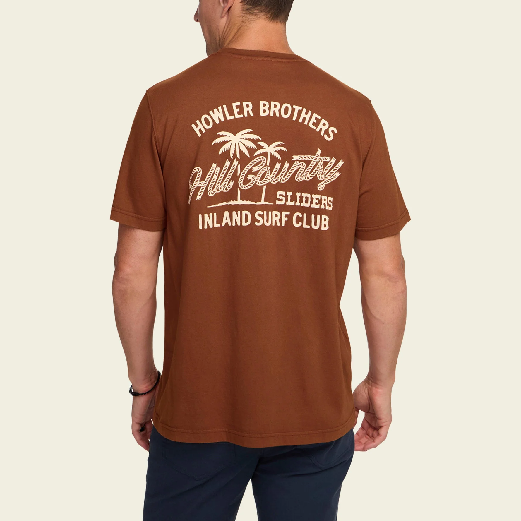 HCS Inland Surf Club Cotton T-Shirt - Caramel - Image 5
